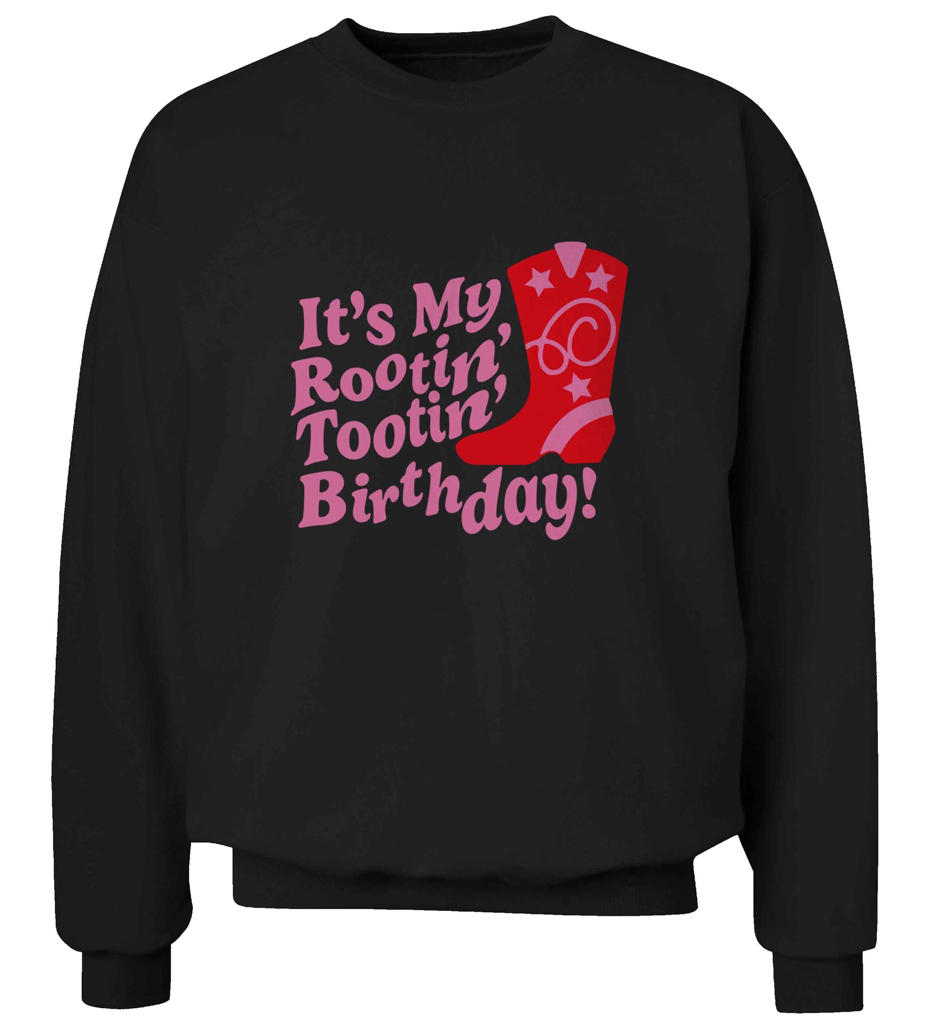 It's my rootin' tootin' birthday! adult's unisex black sweater 2XL