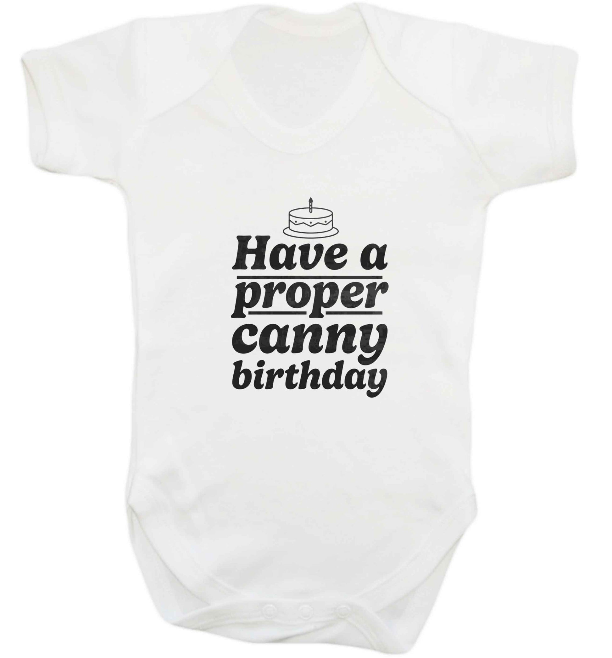 Have a proper canny birthday baby vest white 18-24 months
