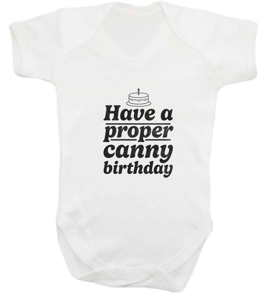 Have a proper canny birthday baby vest white 18-24 months