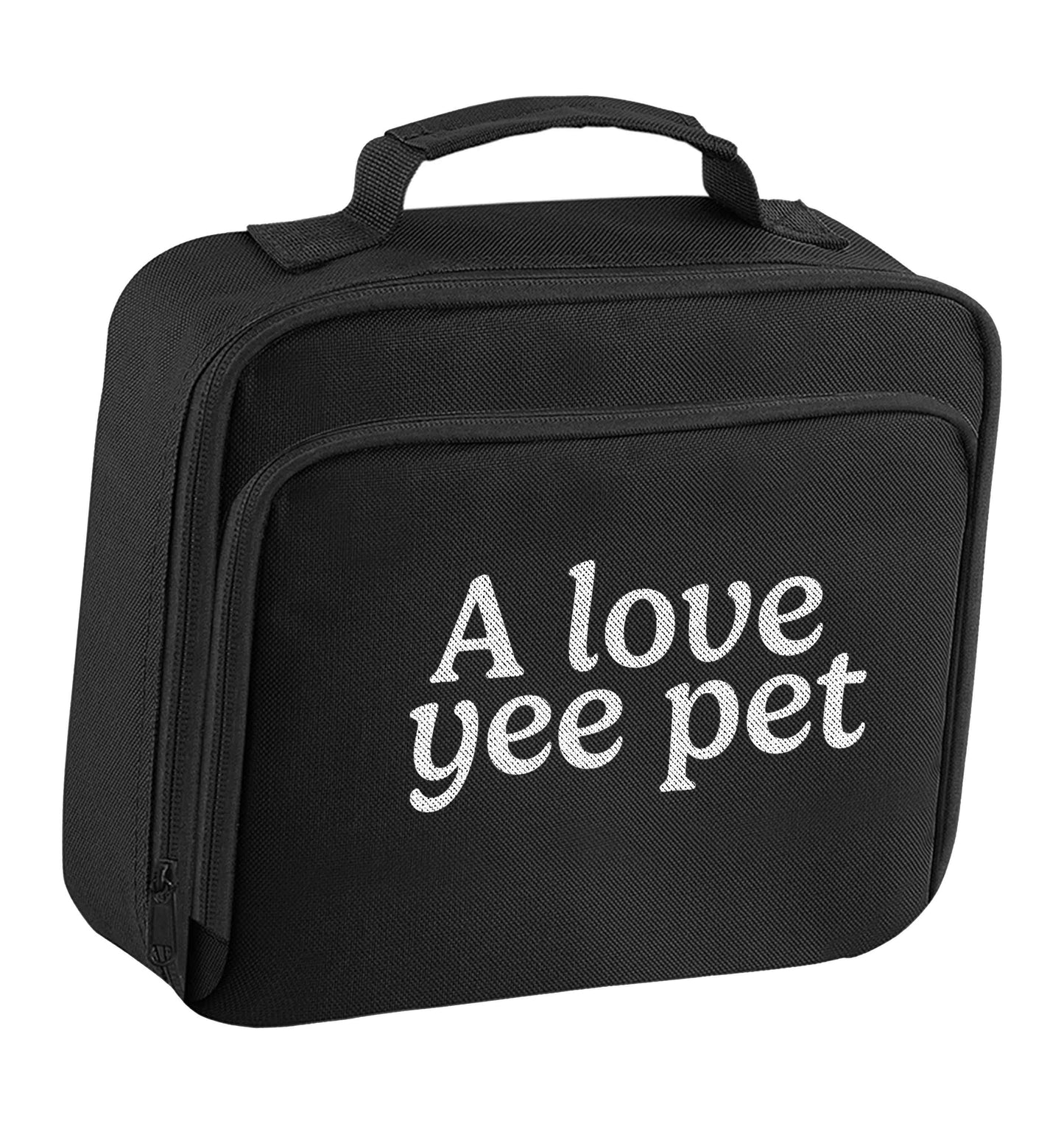 A love yee pet insulated black lunch bag cooler