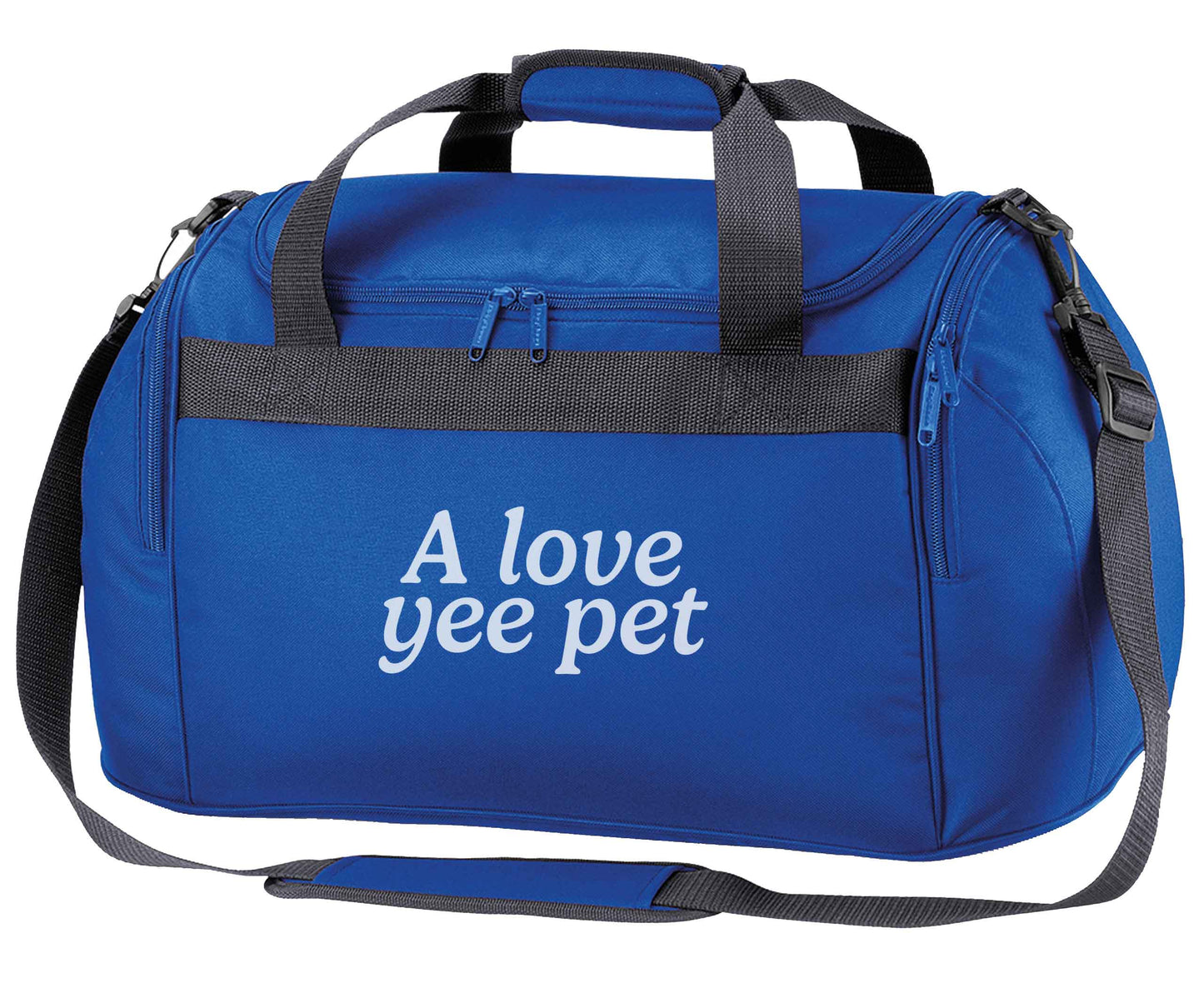 A love yee pet royal blue holdall / duffel bag