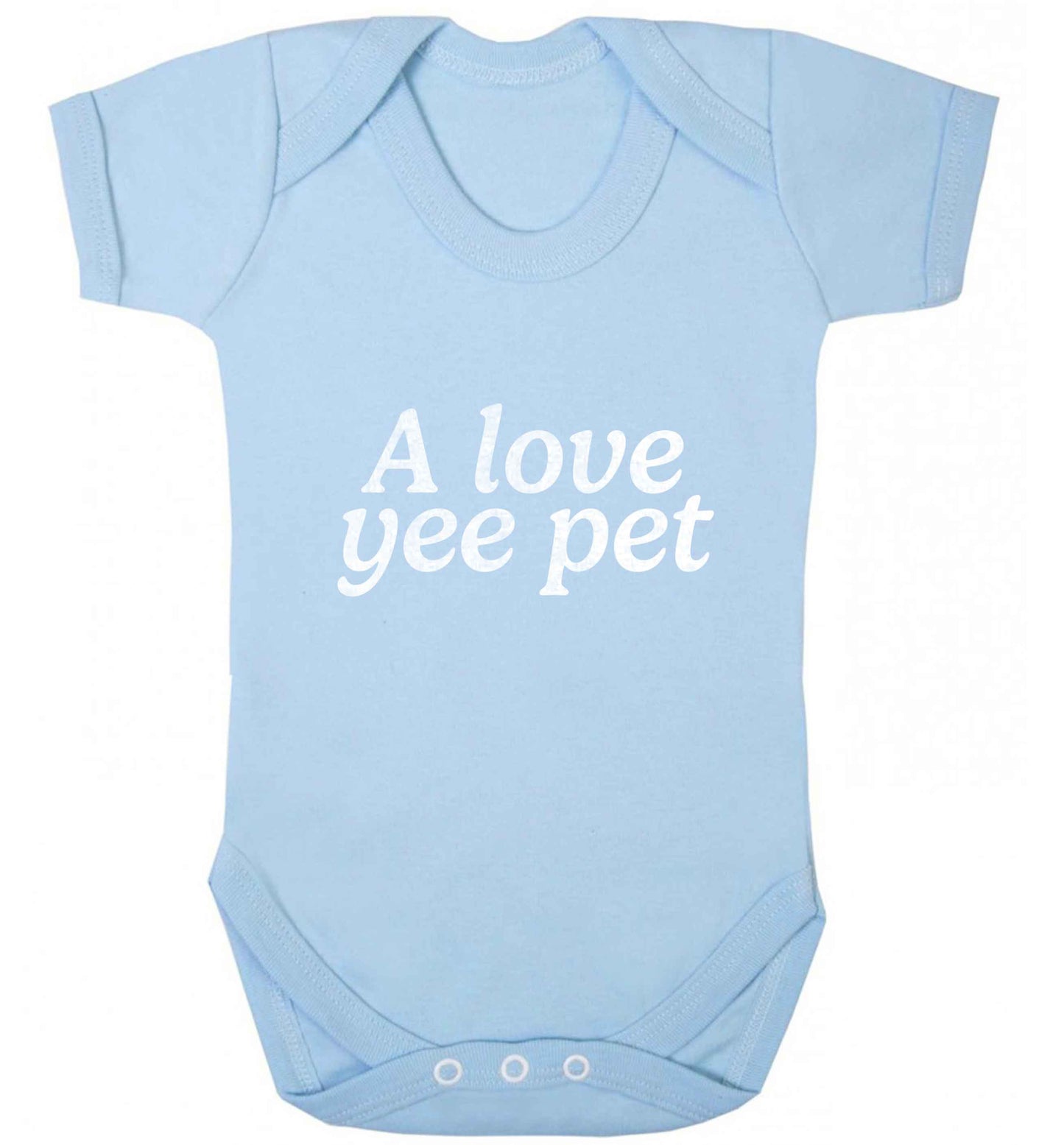 A love yee pet baby vest pale blue 18-24 months