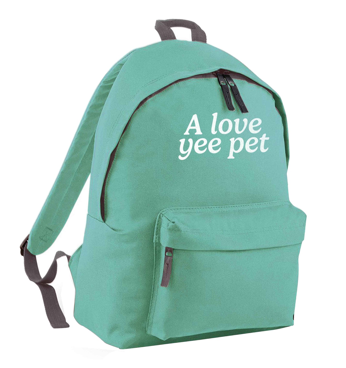A love yee pet mint adults backpack