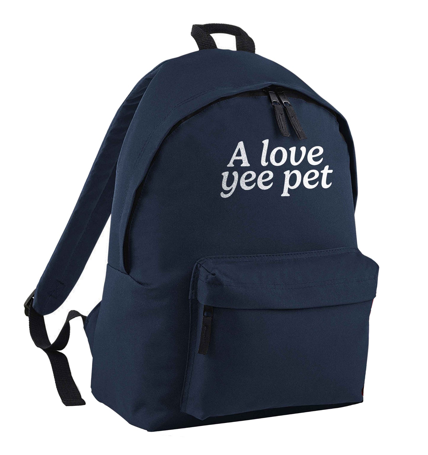 A love yee pet navy children's backpack