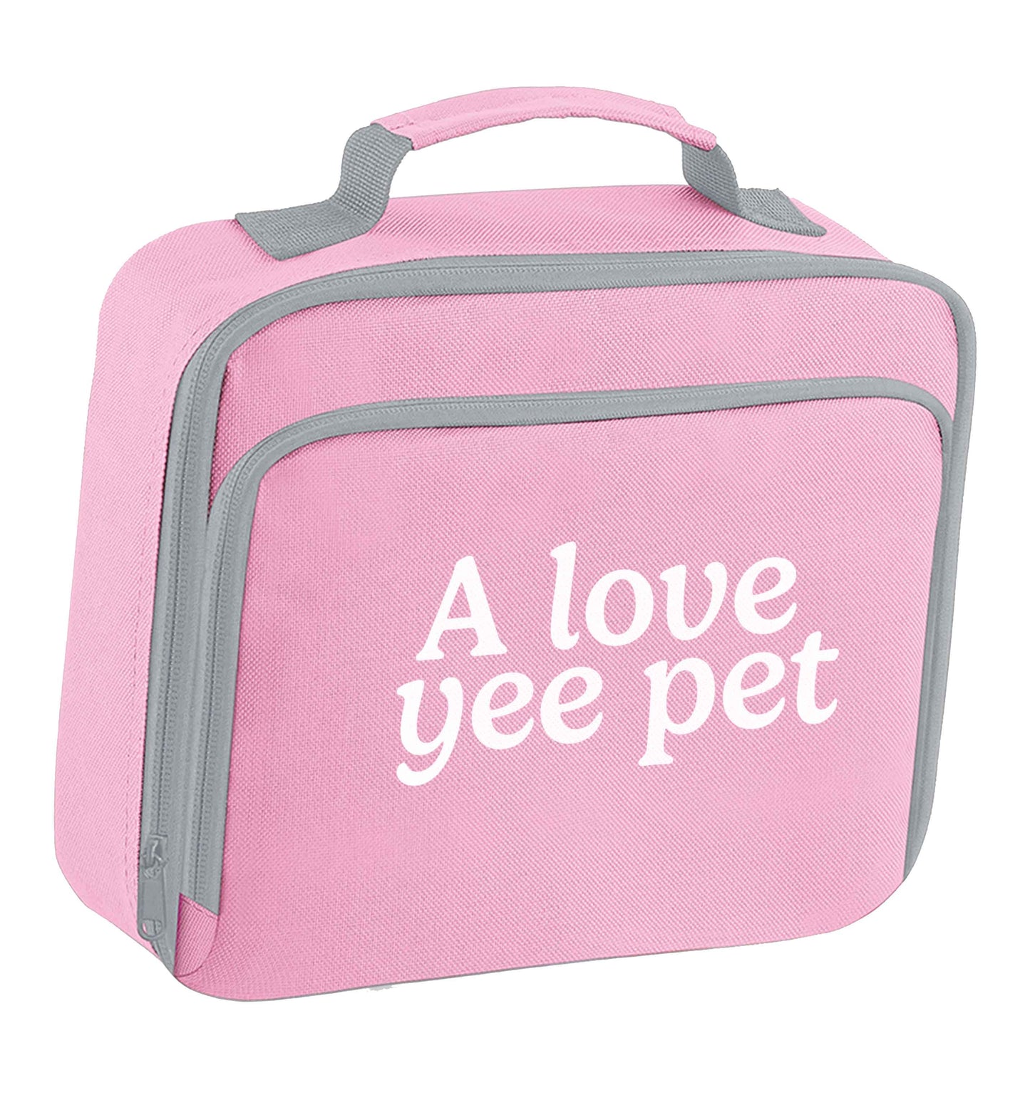 A love yee pet insulated pink lunch bag cooler