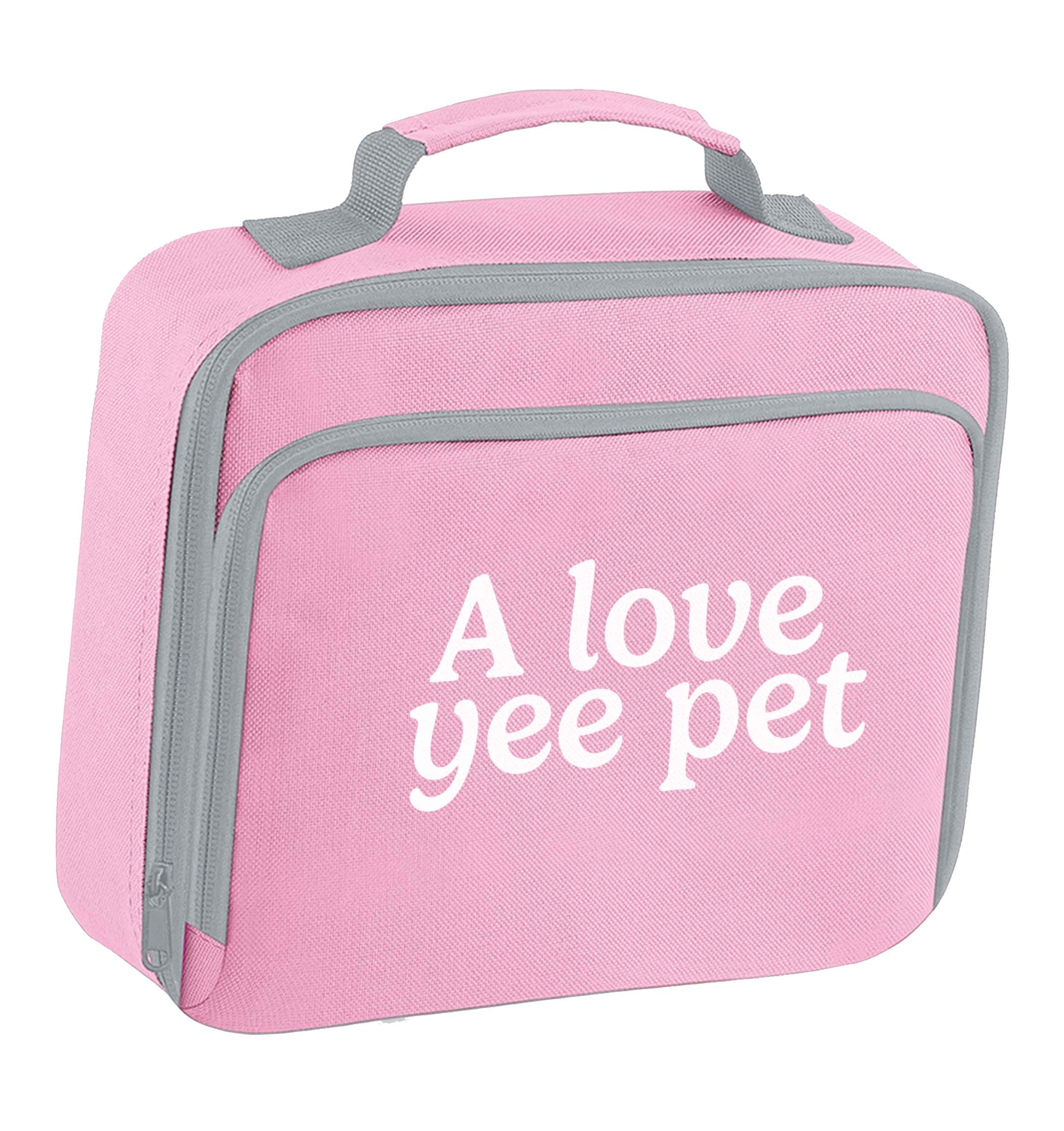 A love yee pet insulated pink lunch bag cooler