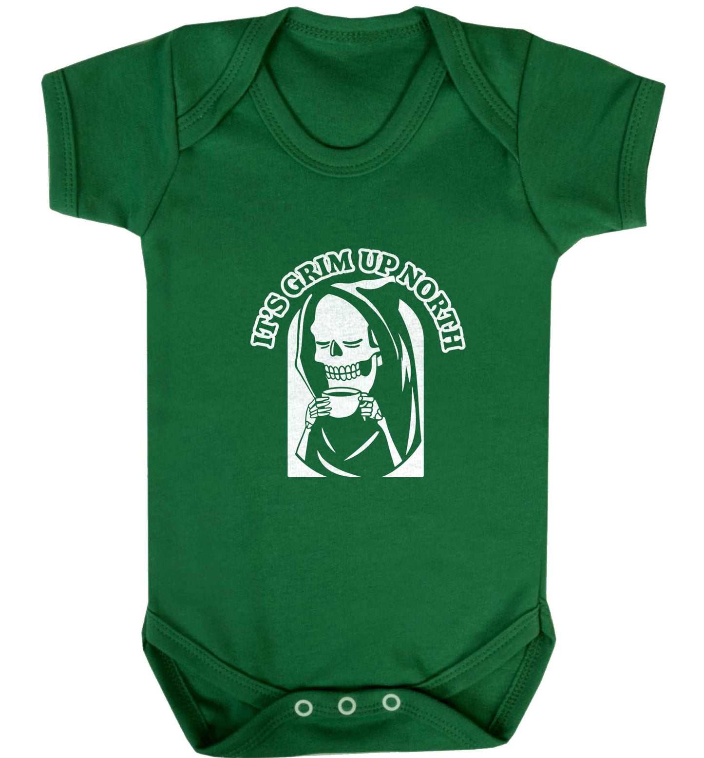 It's grim up North baby vest green 18-24 months