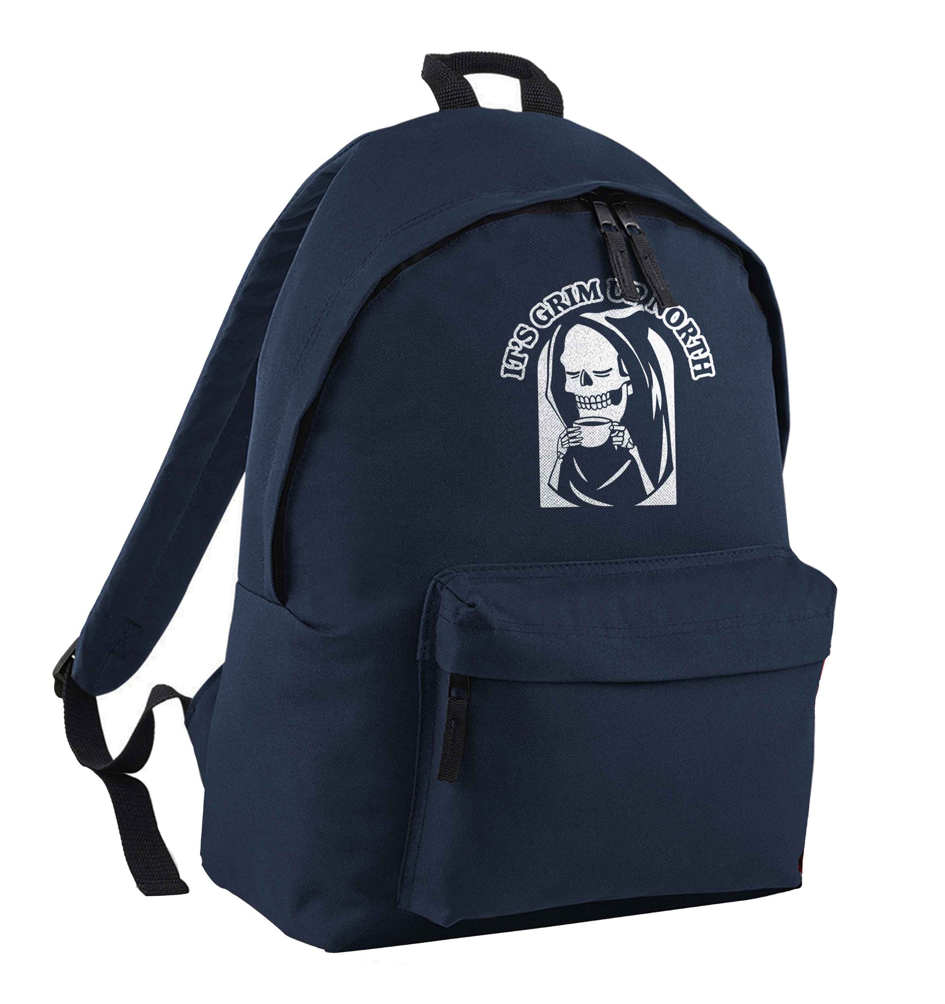 It's grim up North navy children's backpack
