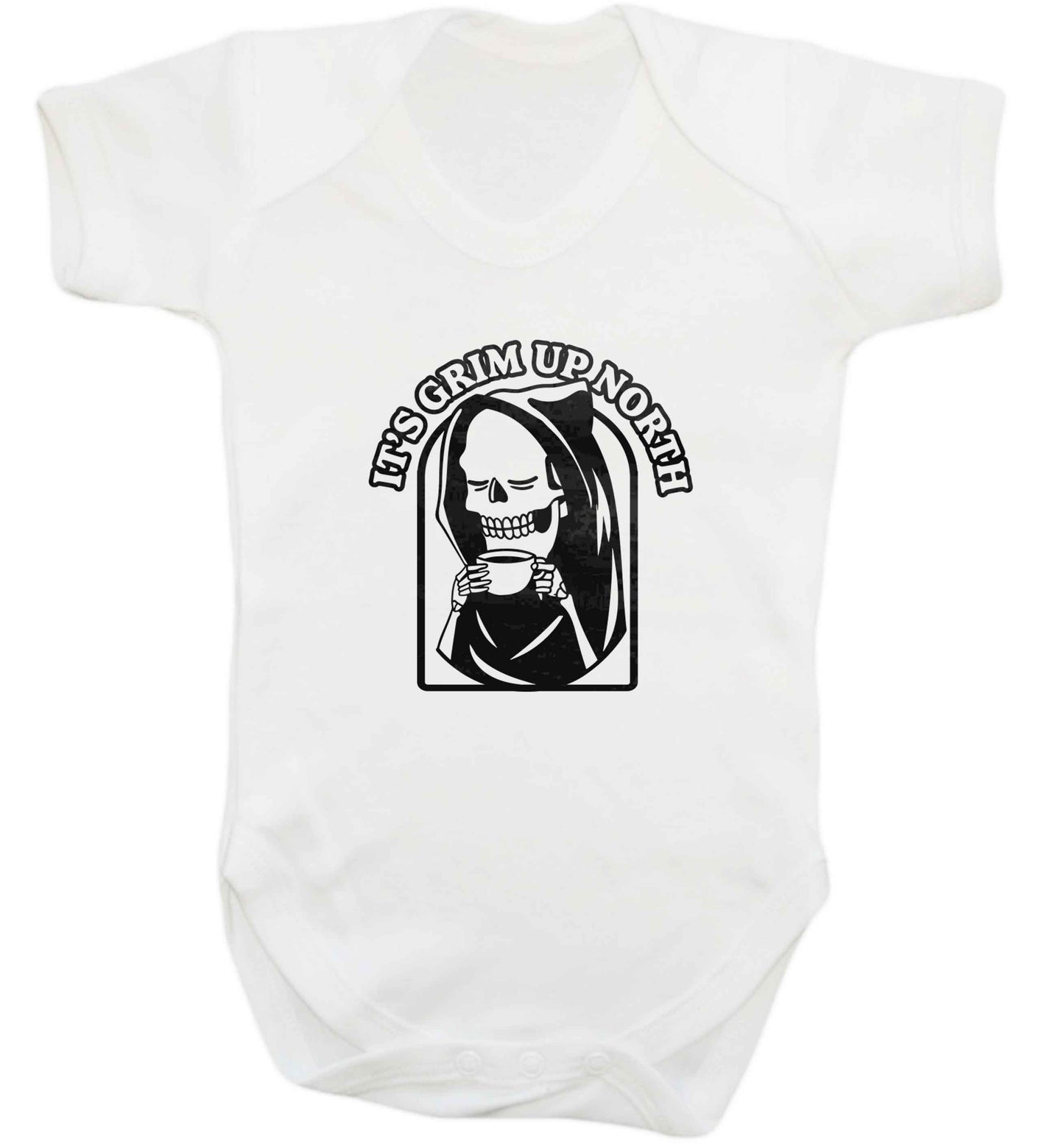 It's grim up North baby vest white 18-24 months