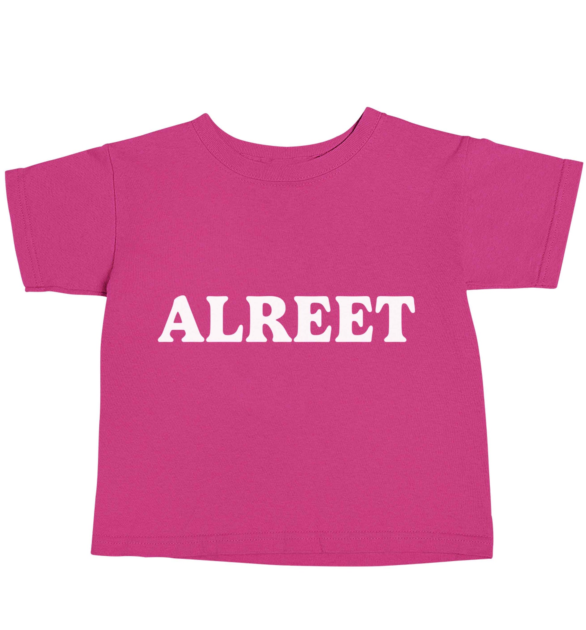 Alreet pink baby toddler Tshirt 2 Years