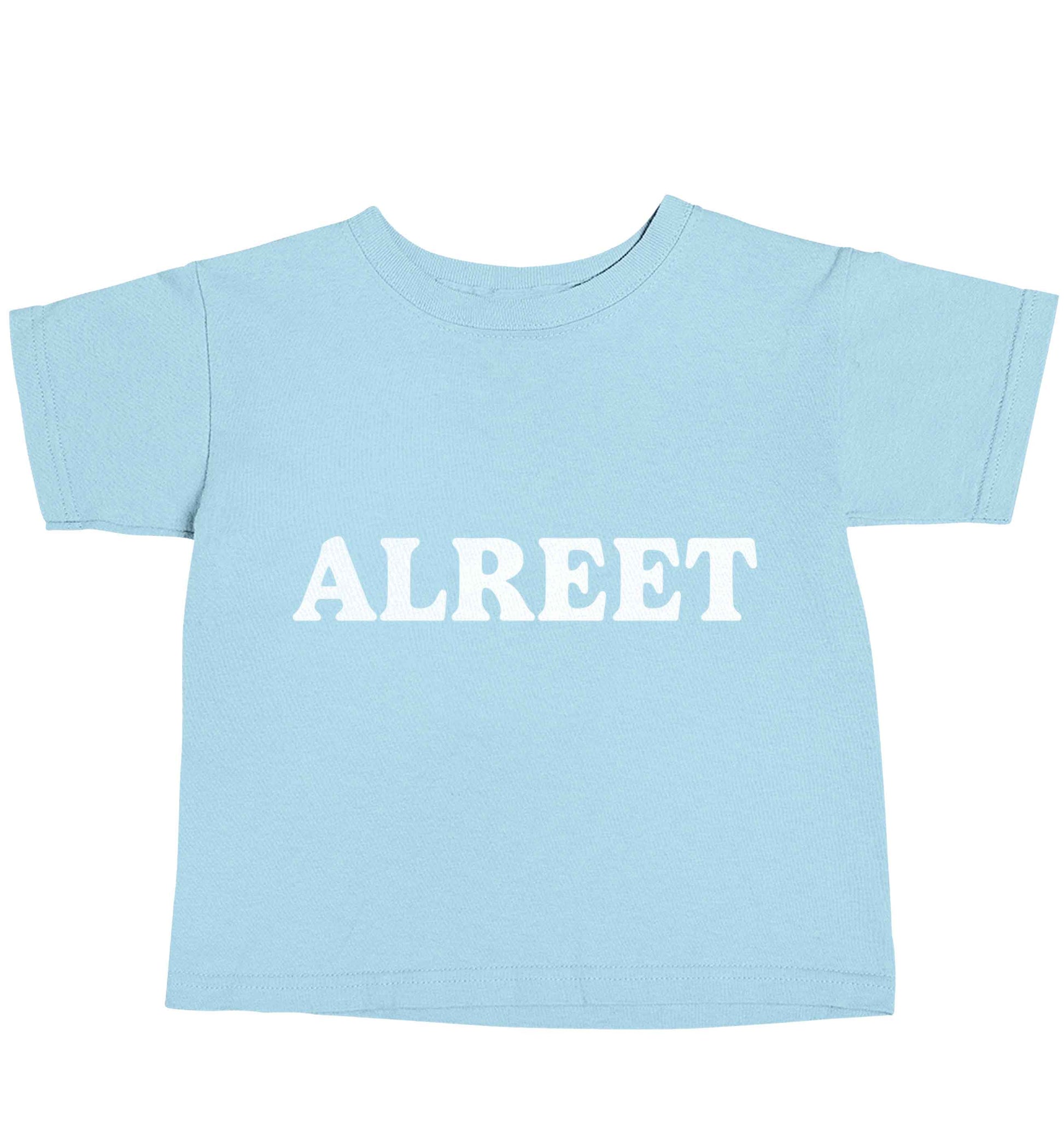 Alreet light blue baby toddler Tshirt 2 Years