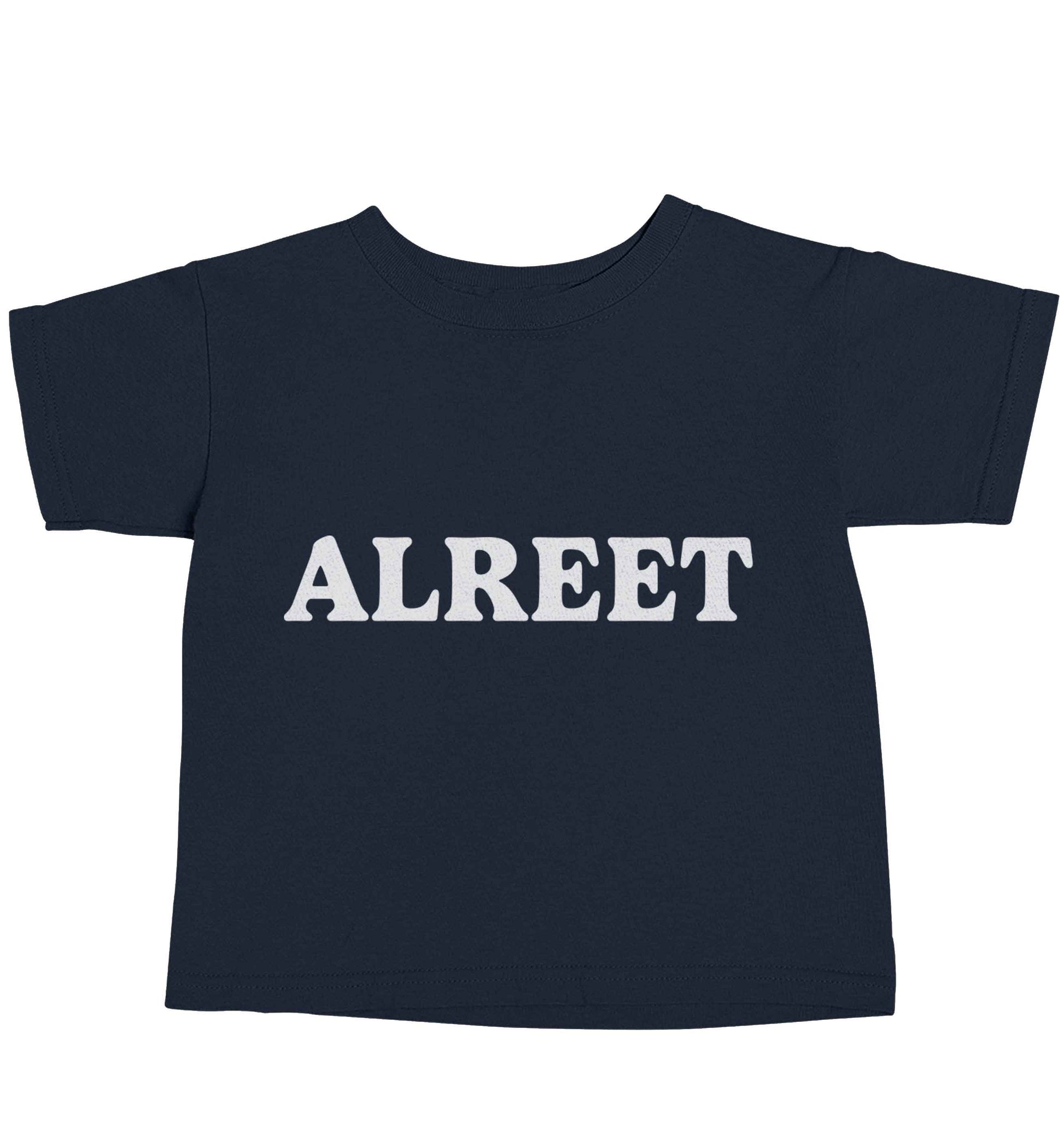 Alreet navy baby toddler Tshirt 2 Years