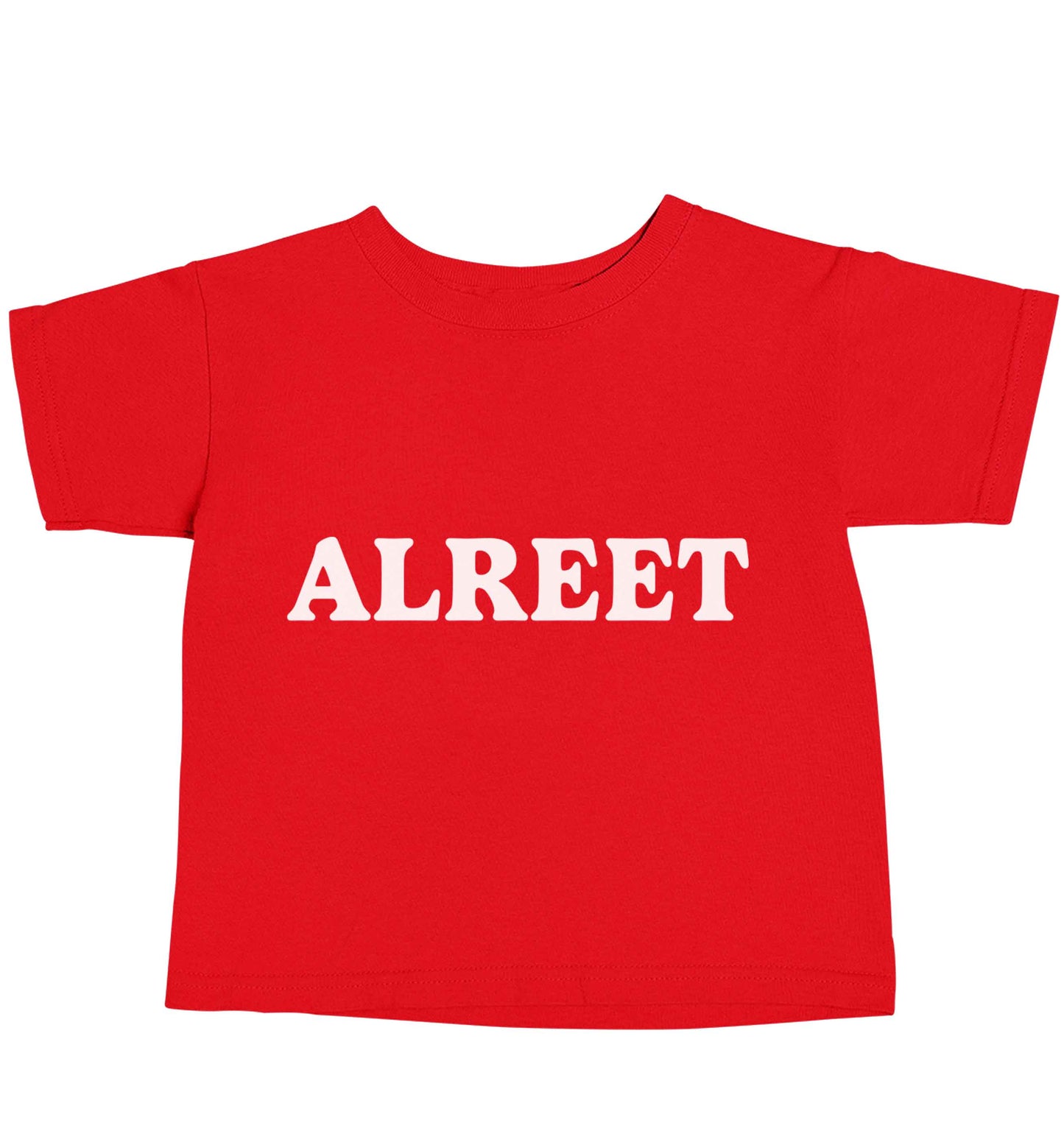 Alreet red baby toddler Tshirt 2 Years