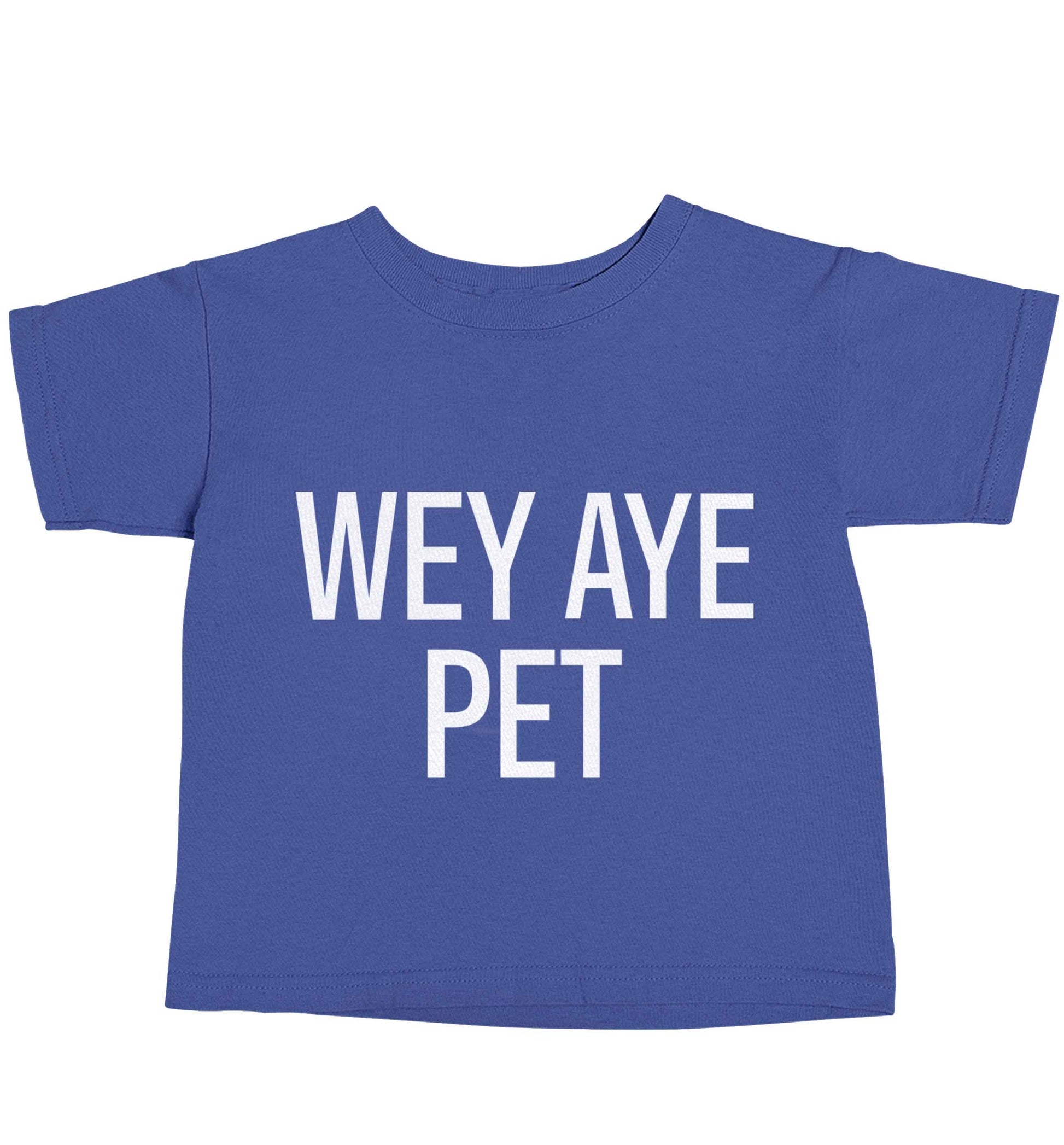 Wey Aye Pet blue baby toddler Tshirt 2 Years