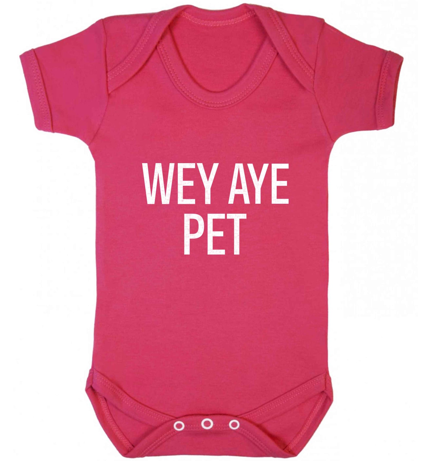 Wey Aye Pet baby vest dark pink 18-24 months