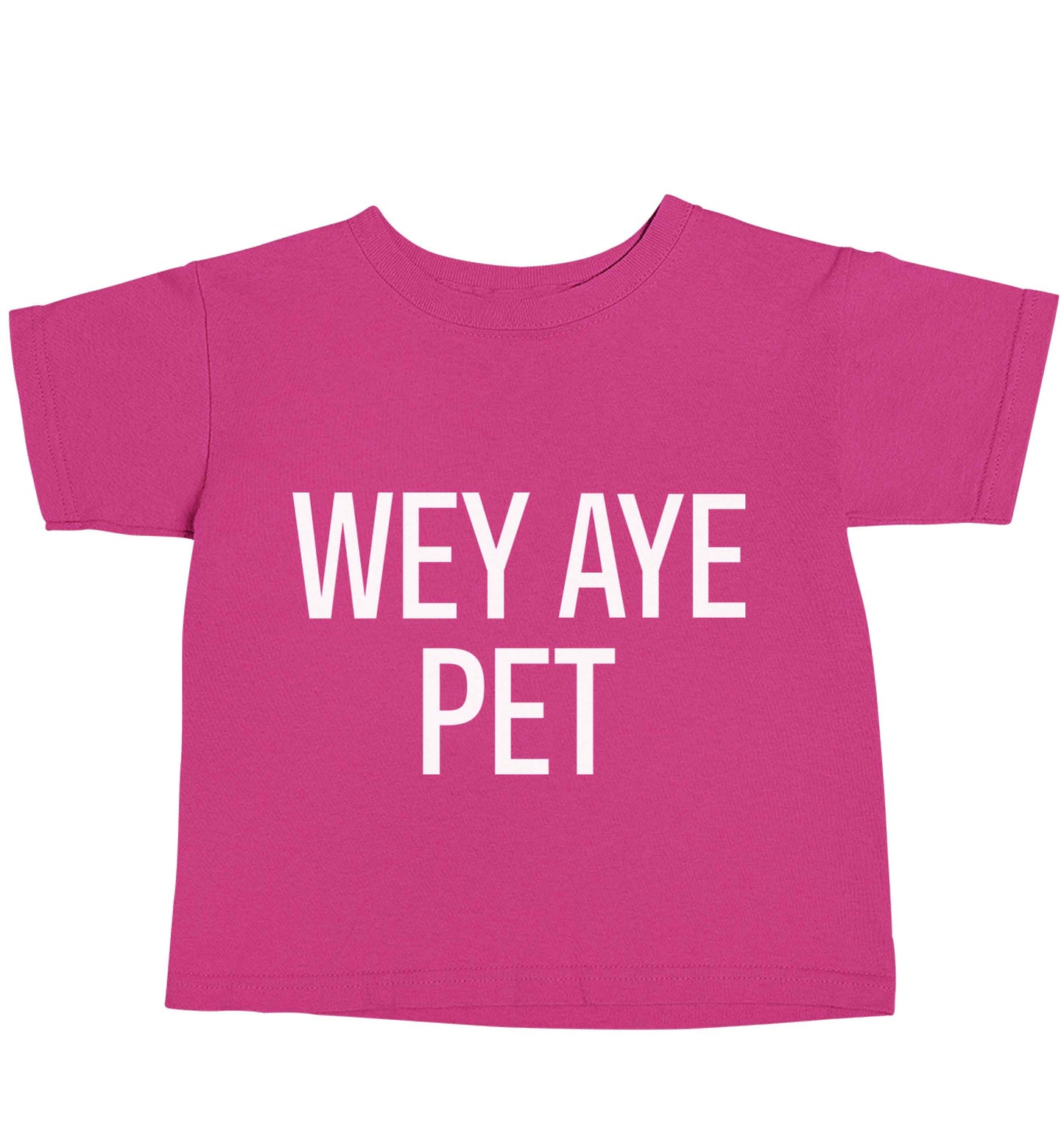Wey Aye Pet pink baby toddler Tshirt 2 Years