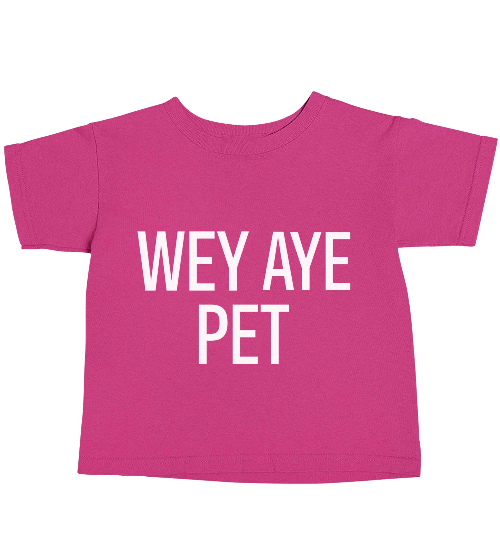 Wey Aye Pet pink baby toddler Tshirt 2 Years
