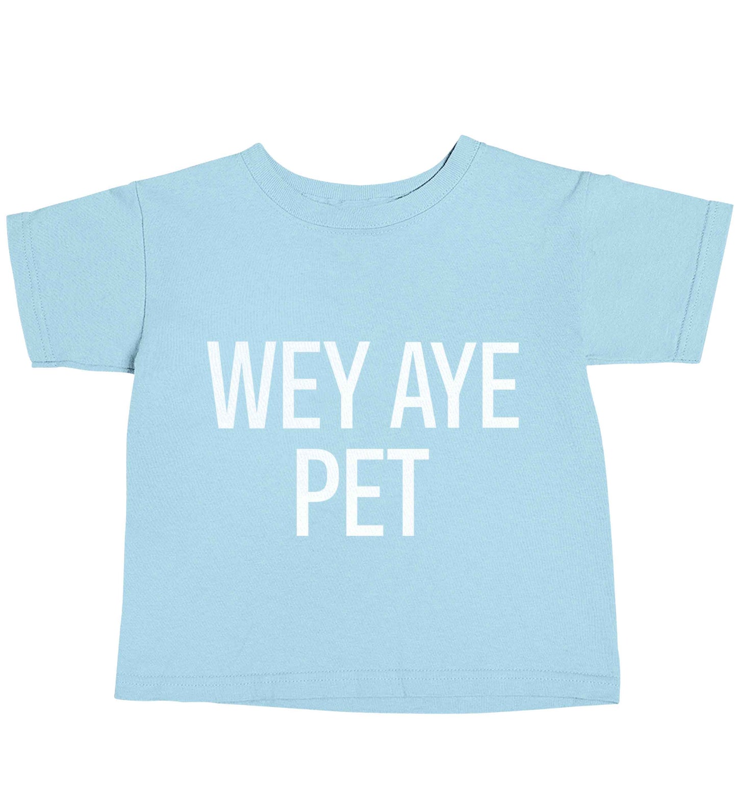 Wey Aye Pet light blue baby toddler Tshirt 2 Years