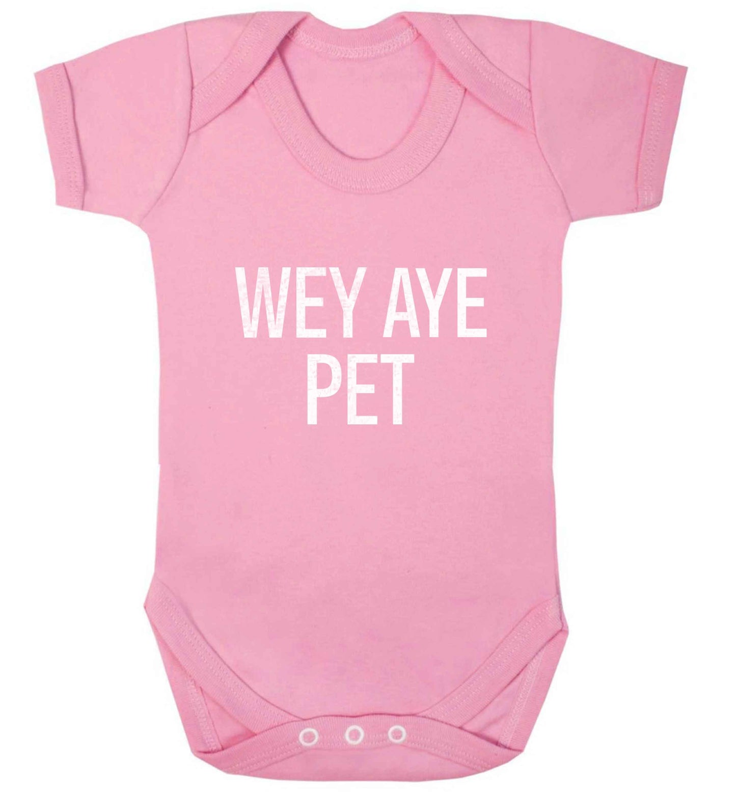 Wey Aye Pet baby vest pale pink 18-24 months