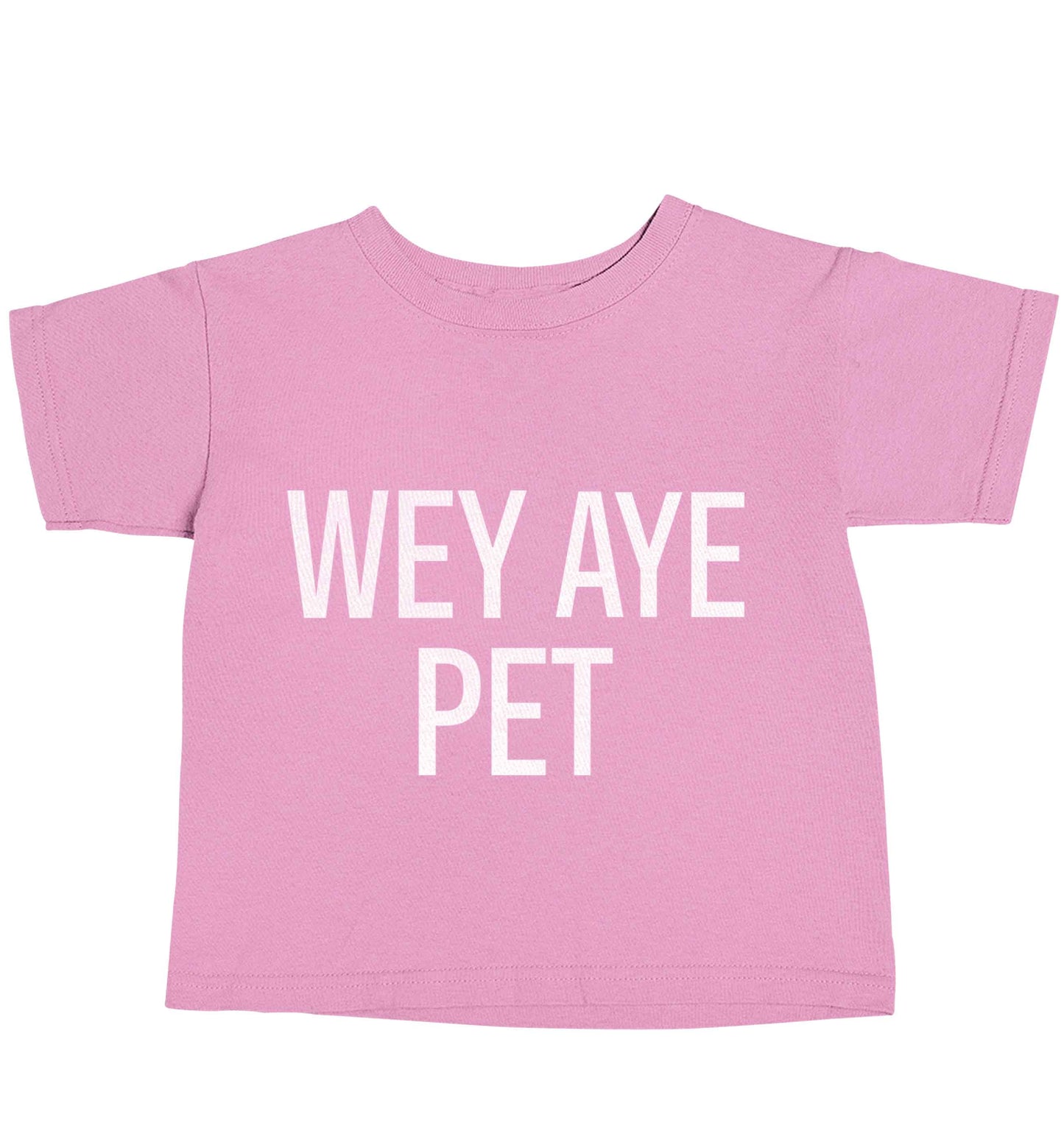 Wey Aye Pet light pink baby toddler Tshirt 2 Years