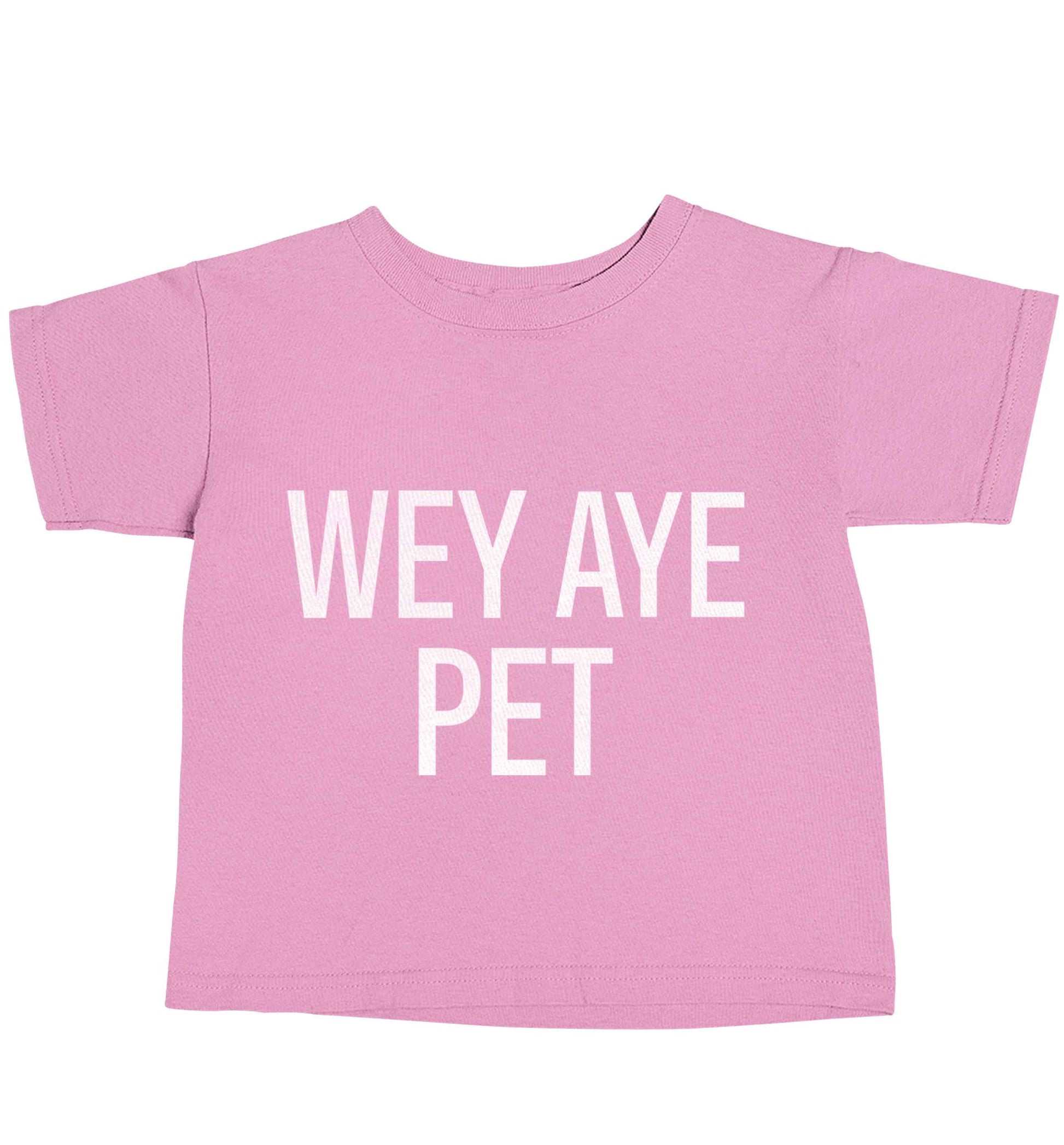 Wey Aye Pet light pink baby toddler Tshirt 2 Years