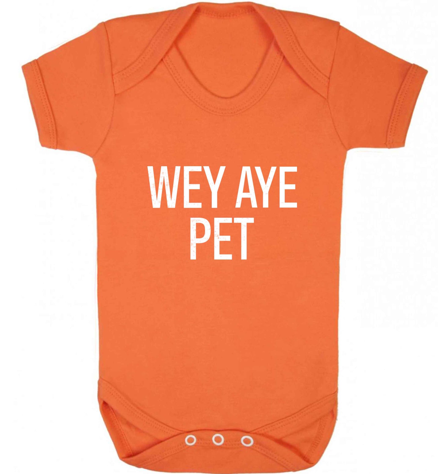 Wey Aye Pet baby vest orange 18-24 months