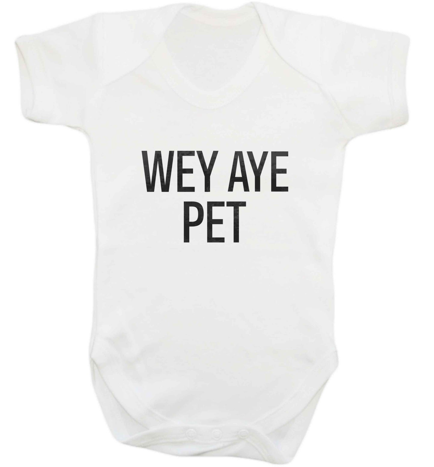 Wey Aye Pet baby vest white 18-24 months