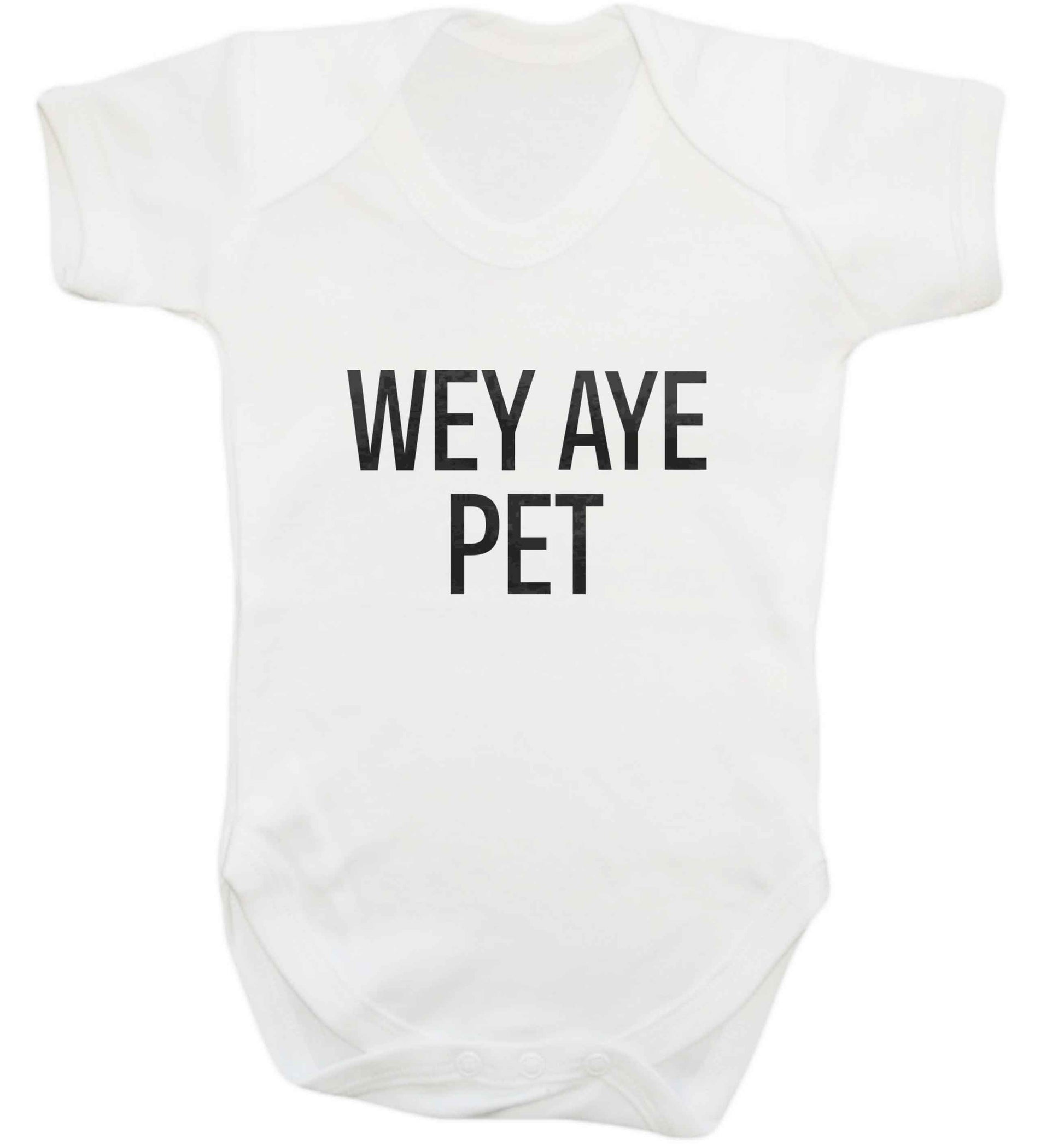 Wey Aye Pet baby vest white 18-24 months
