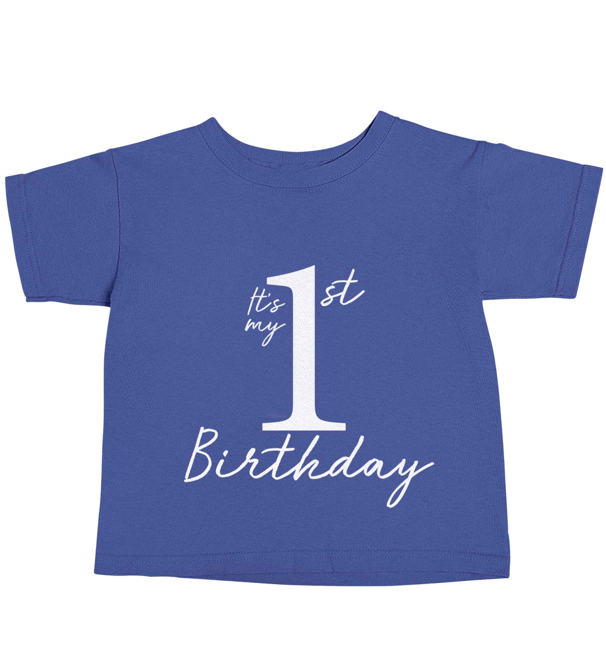 It's my first birthday blue baby toddler Tshirt 2 Years