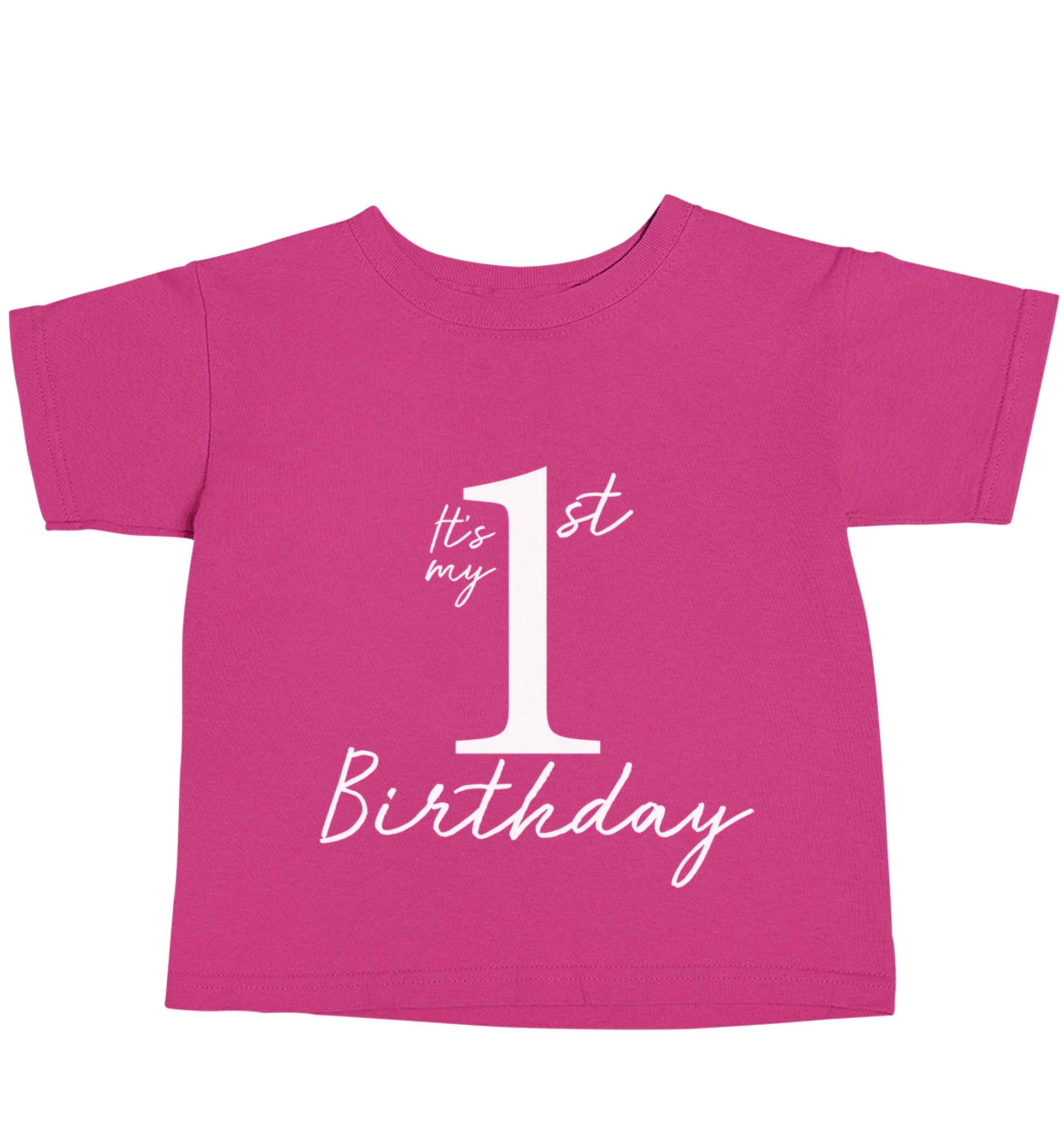 It's my first birthday pink baby toddler Tshirt 2 Years