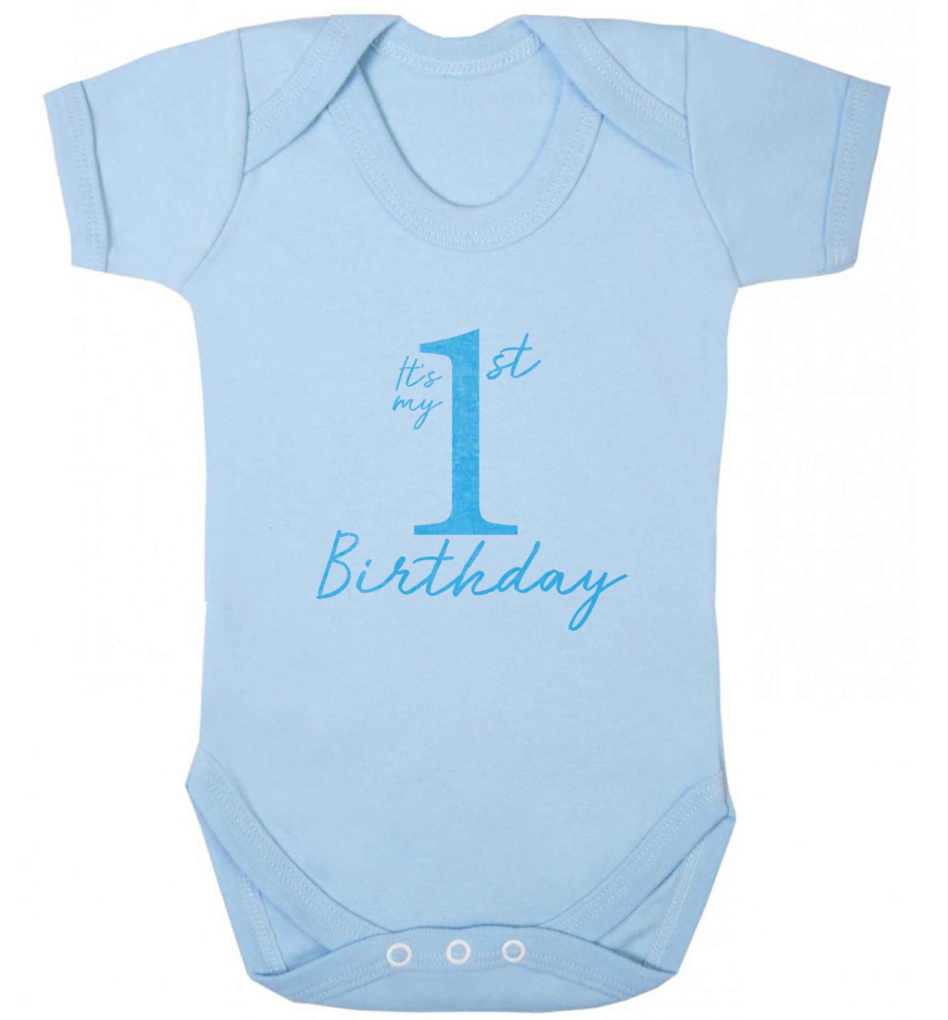It's my first birthday baby vest pale blue 18-24 months
