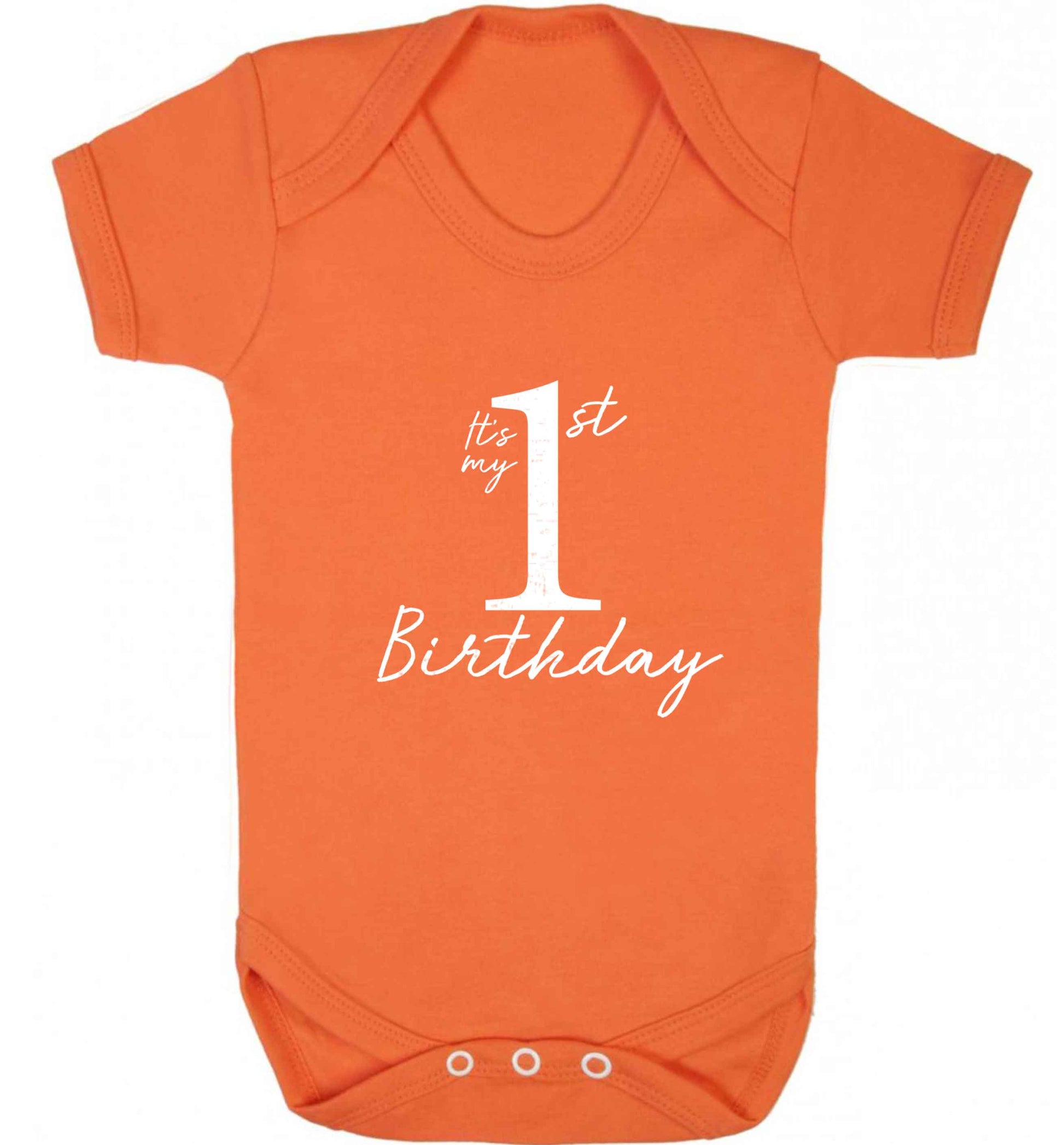 It's my first birthday baby vest orange 18-24 months