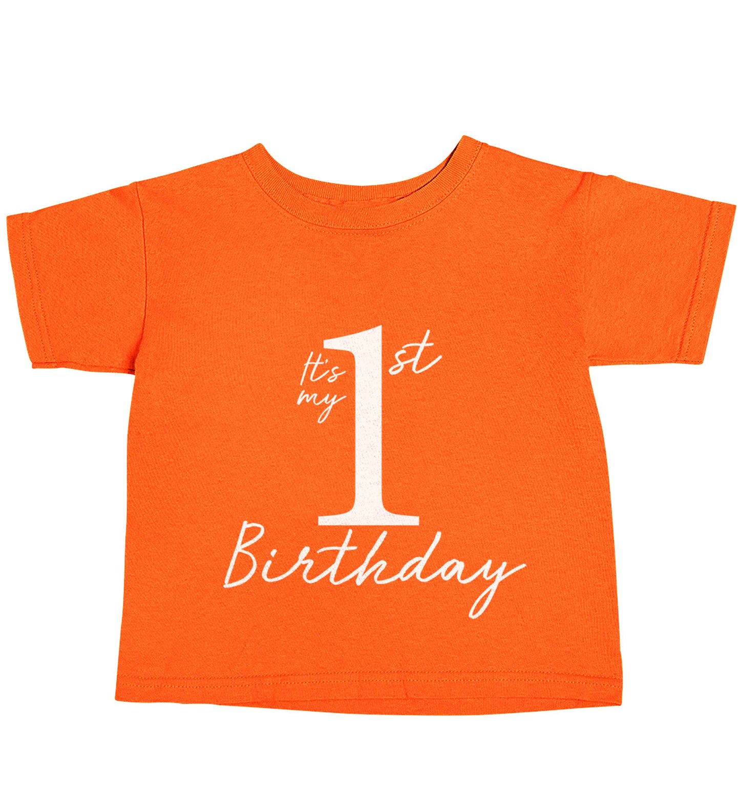 It's my first birthday orange baby toddler Tshirt 2 Years