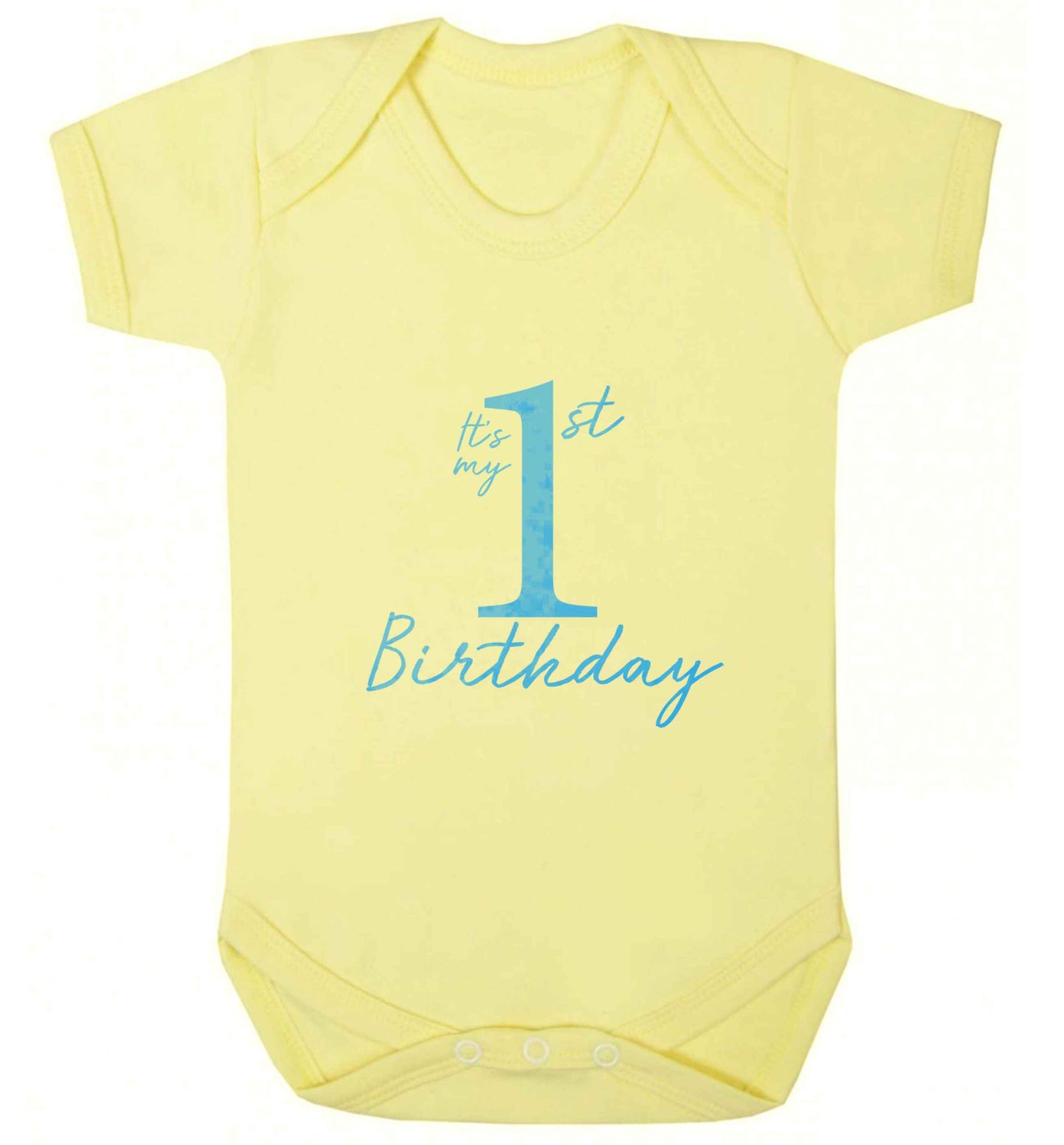 It's my first birthday baby vest pale yellow 18-24 months
