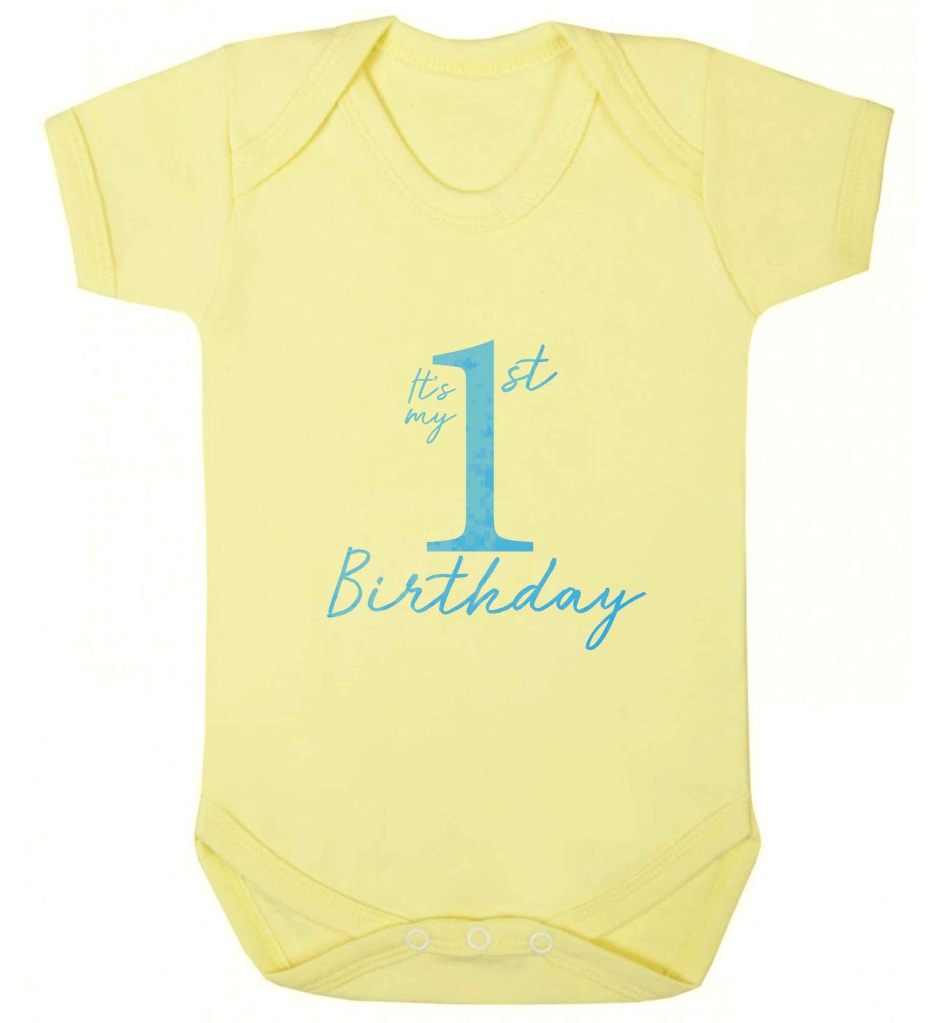 It's my first birthday baby vest pale yellow 18-24 months