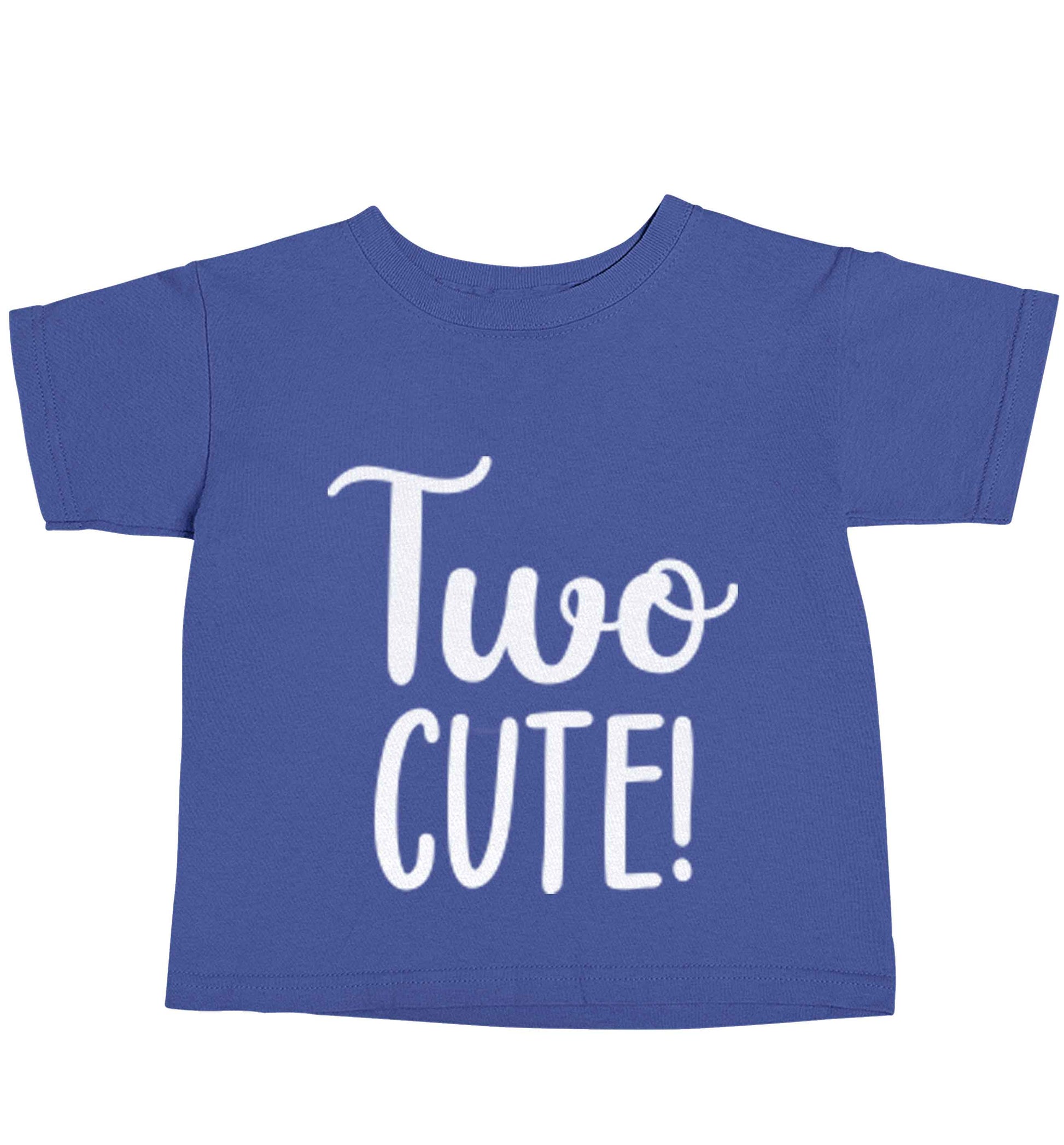 Two cute blue baby toddler Tshirt 2 Years