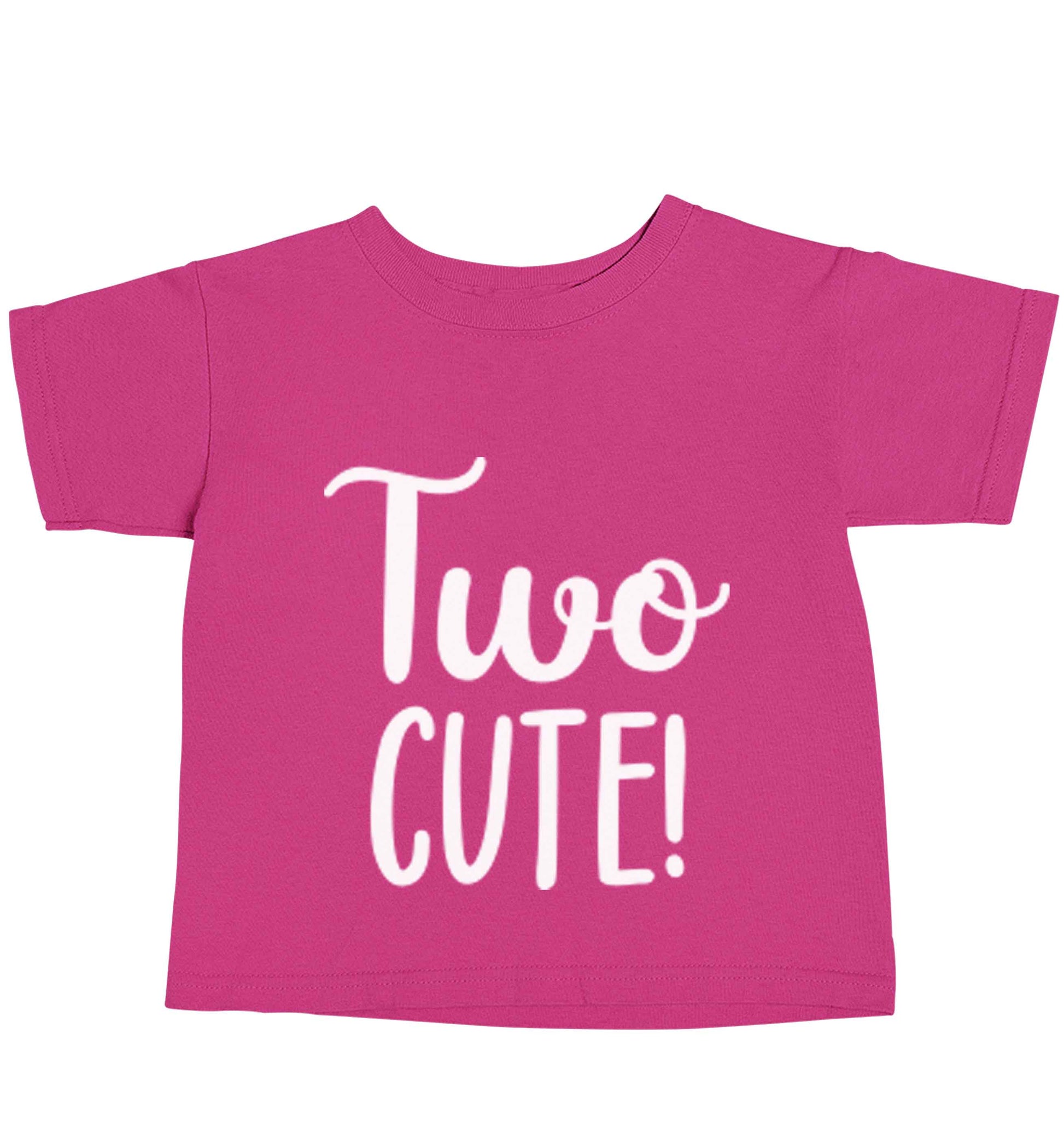 Two cute pink baby toddler Tshirt 2 Years