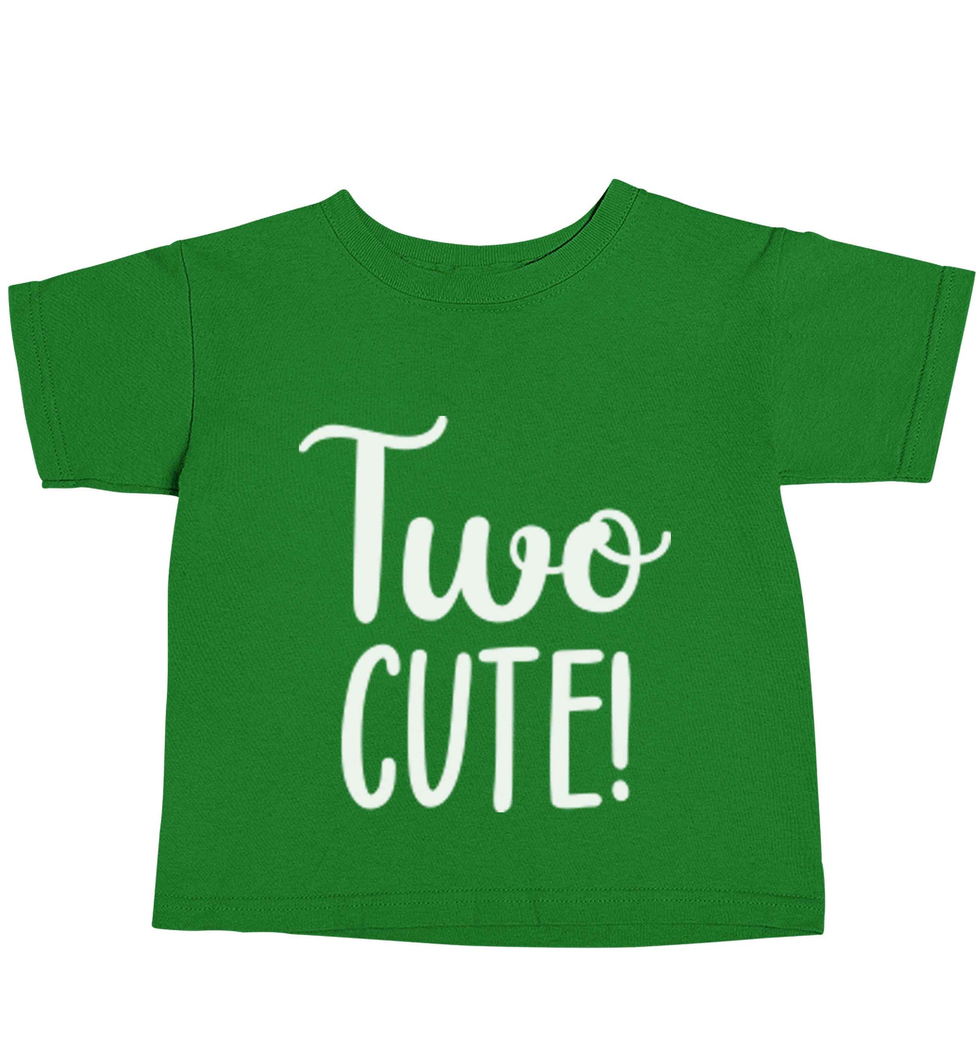 Two cute green baby toddler Tshirt 2 Years