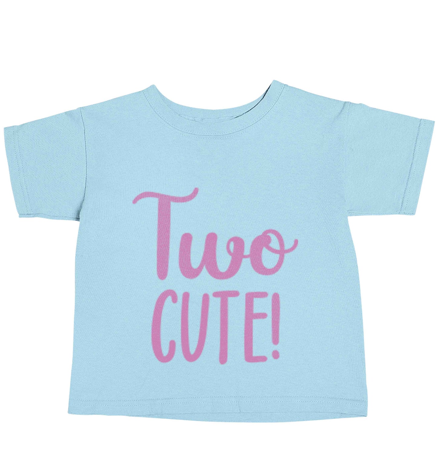 Two cute light blue baby toddler Tshirt 2 Years