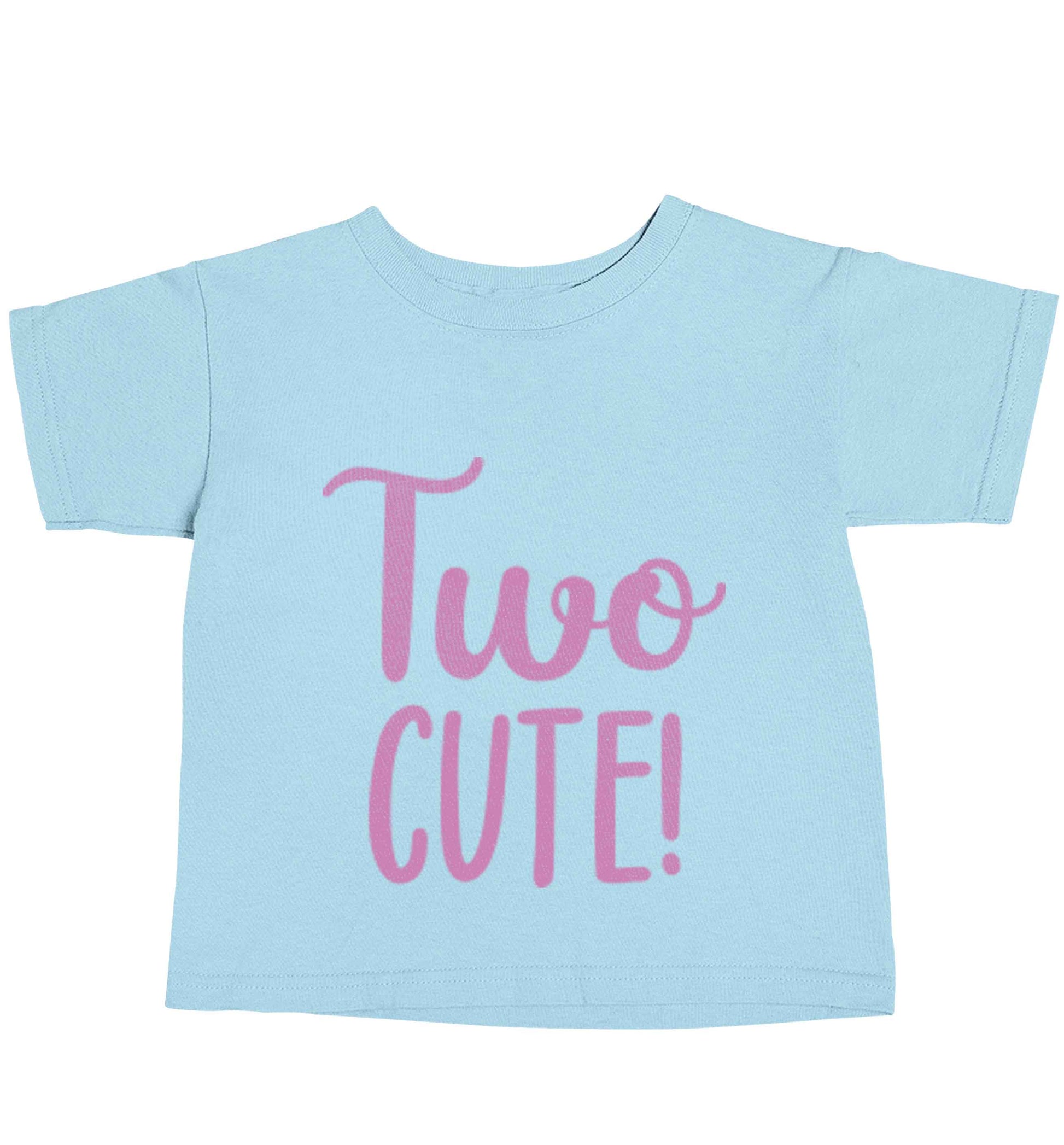 Two cute light blue baby toddler Tshirt 2 Years