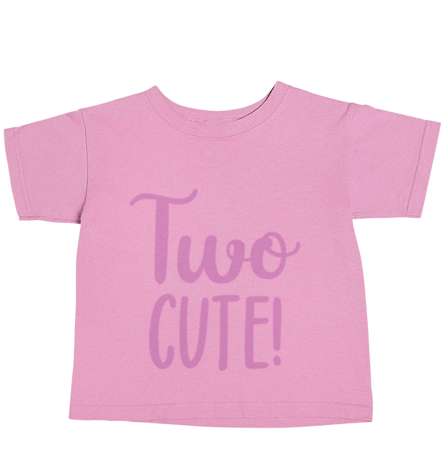 Two cute light pink baby toddler Tshirt 2 Years