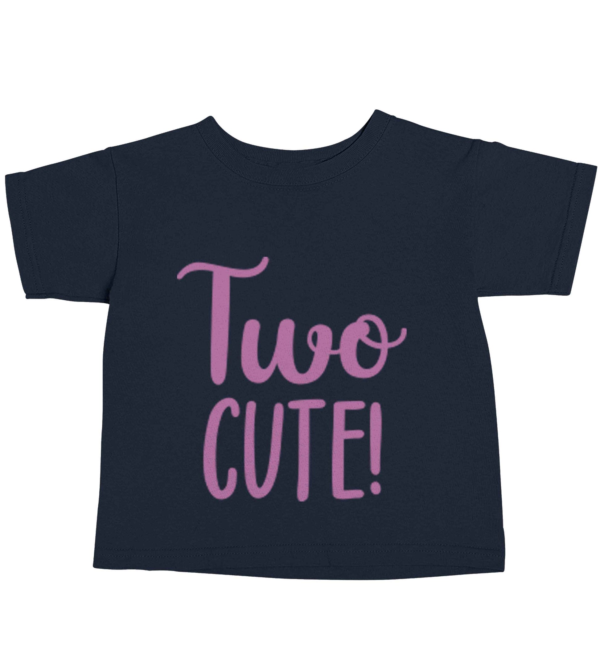 Two cute navy baby toddler Tshirt 2 Years