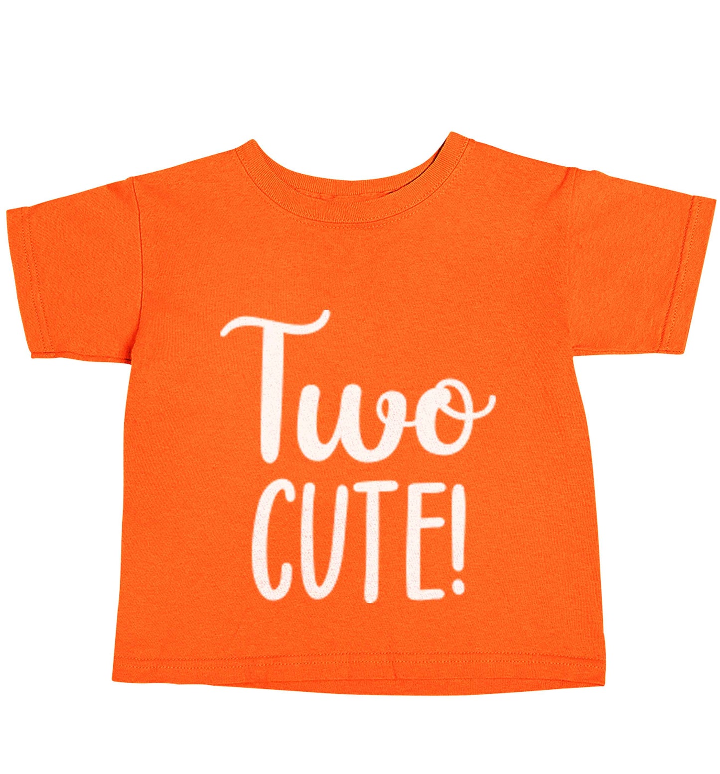 Two cute orange baby toddler Tshirt 2 Years