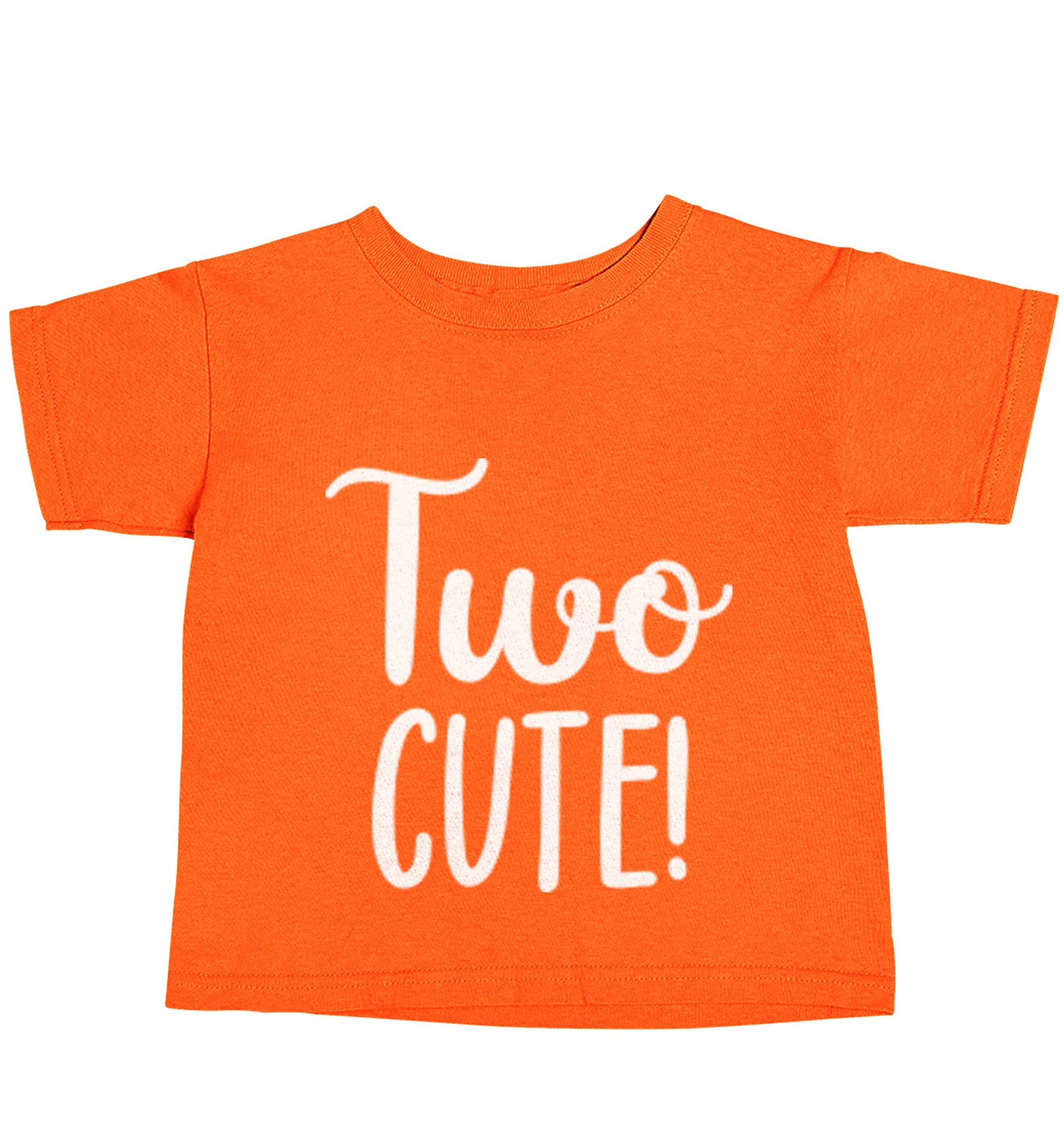 Two cute orange baby toddler Tshirt 2 Years