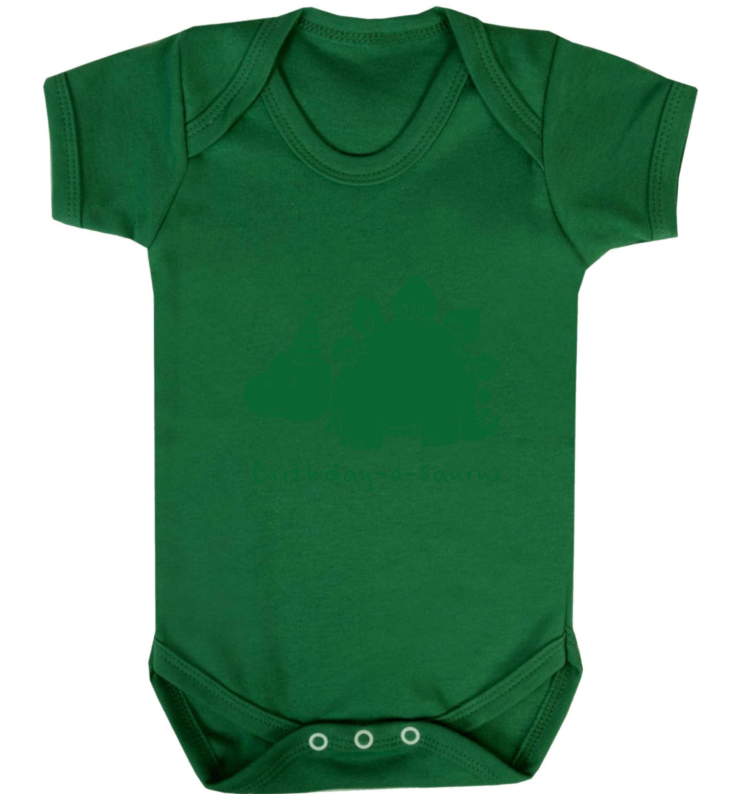 Birthday-o-saurus baby vest green 18-24 months