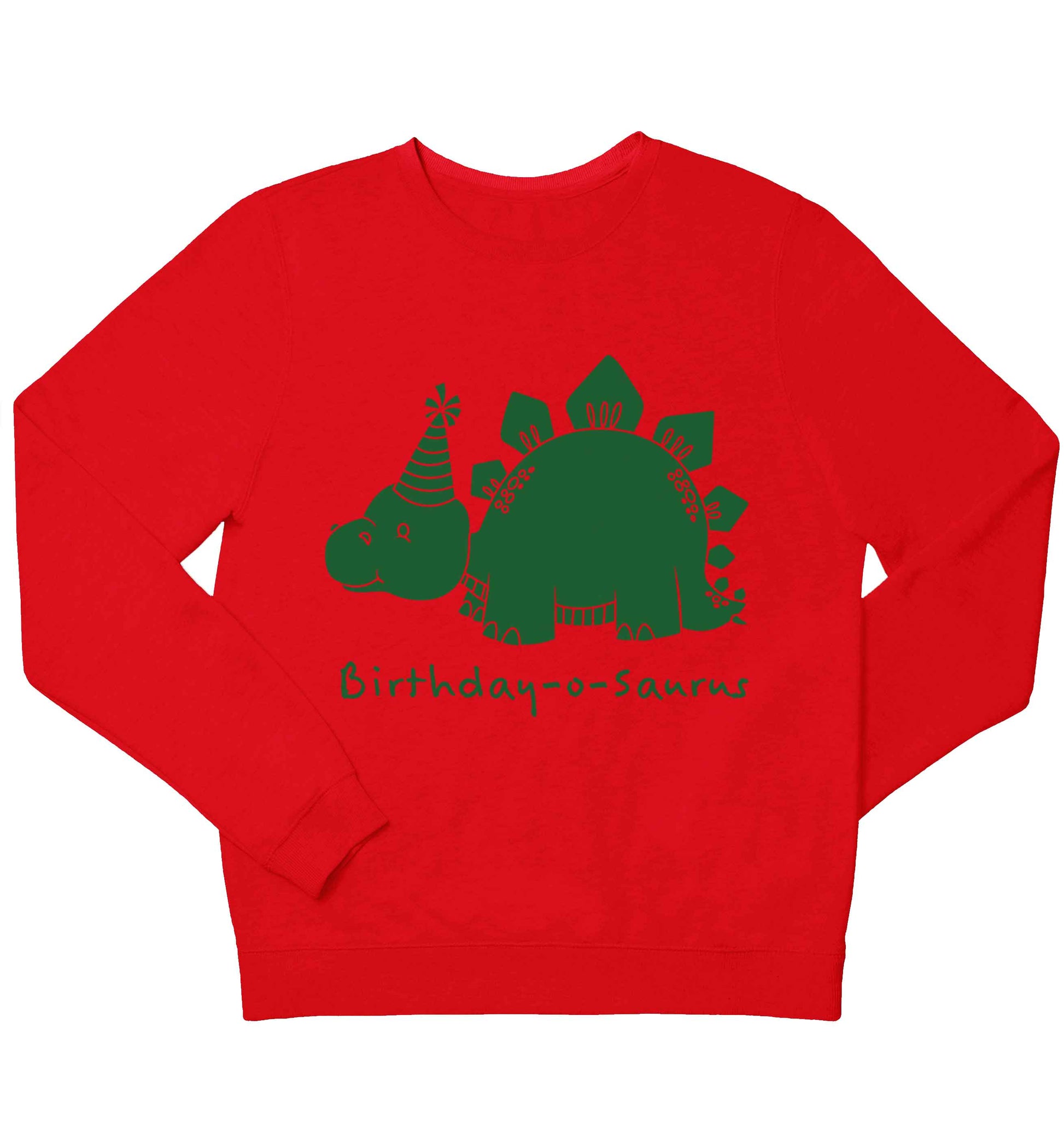 Birthday-o-saurus children's grey sweater 12-13 Years