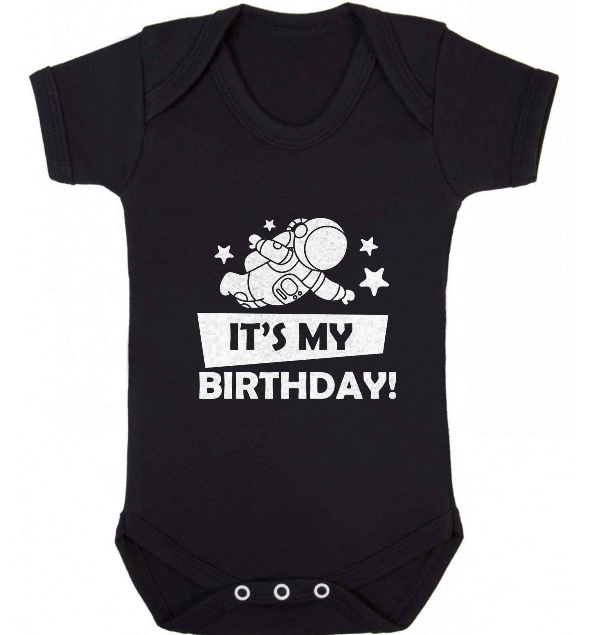 It's my birthday baby vest black 18-24 months