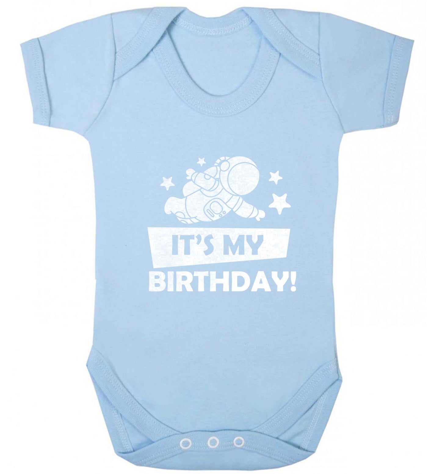 It's my birthday baby vest pale blue 18-24 months