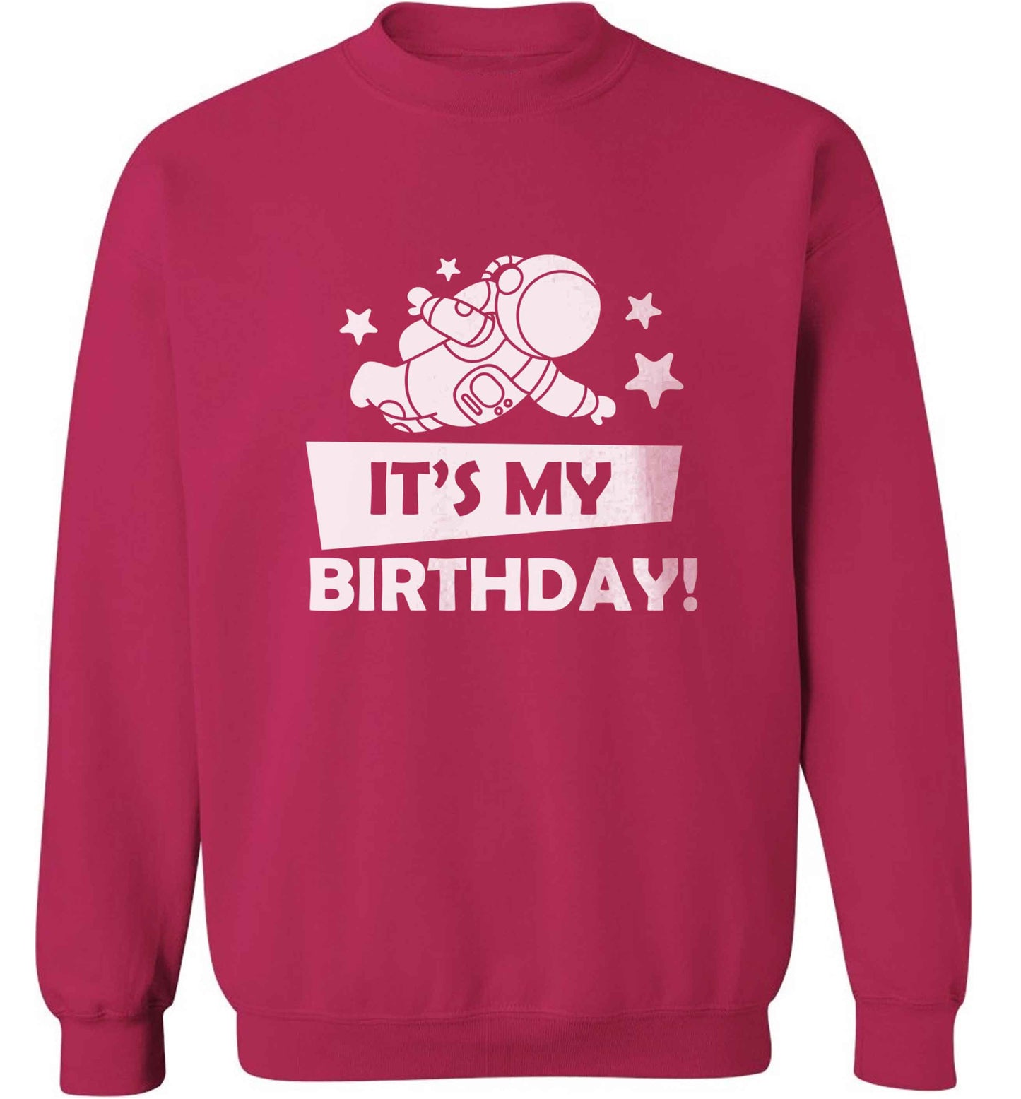 It's my birthday adult's unisex pink sweater 2XL