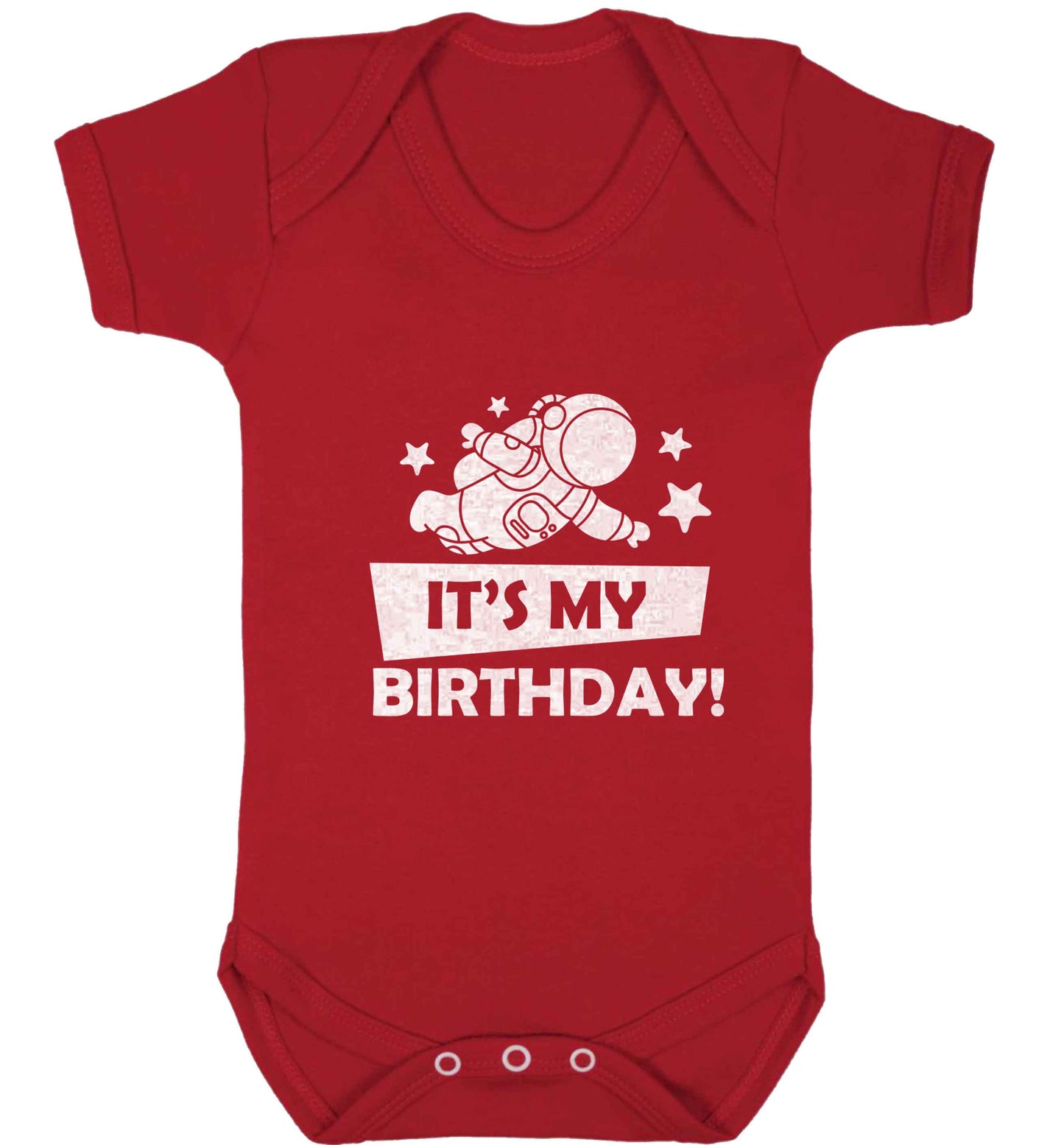 It's my birthday baby vest red 18-24 months